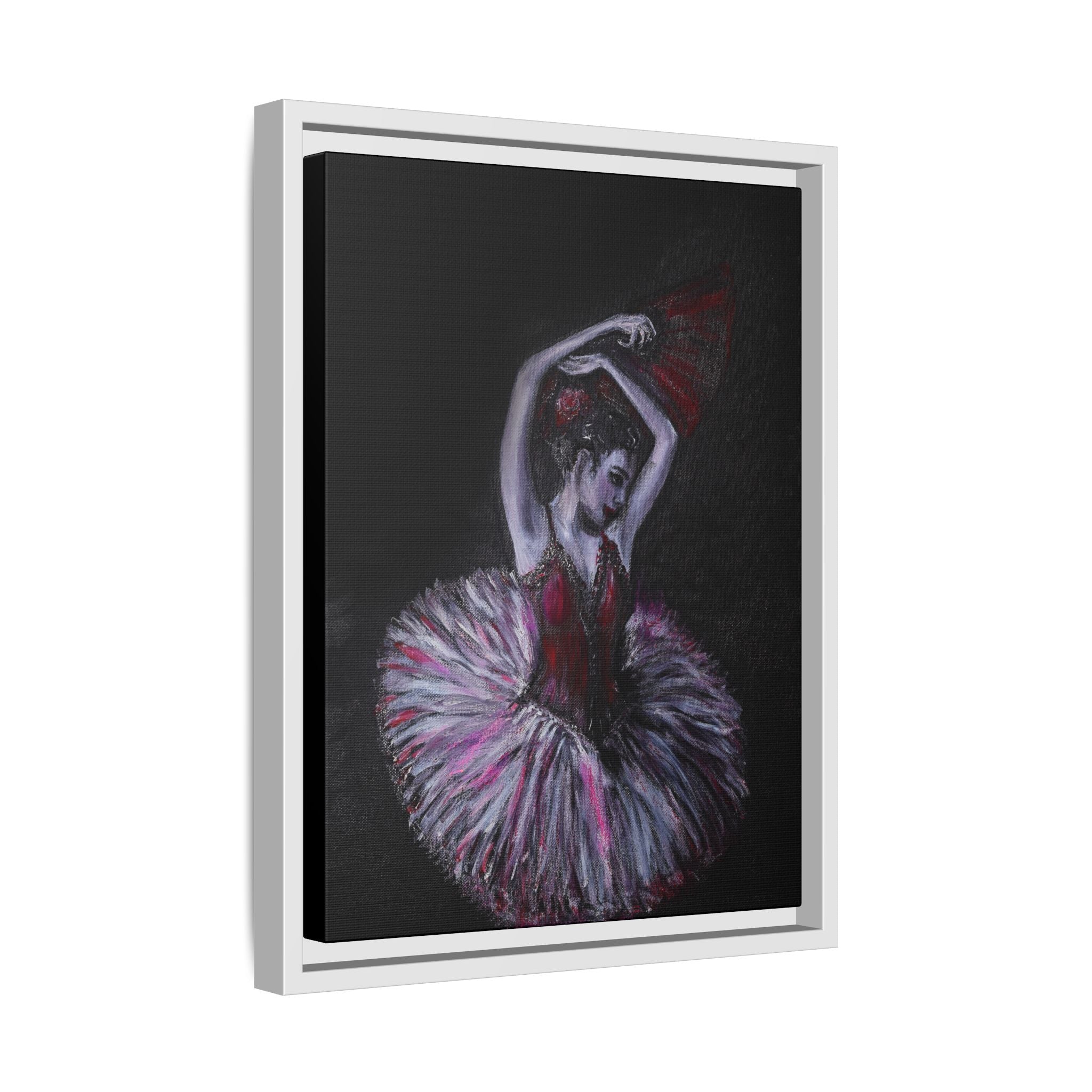 Ballerina Ballet Framed Art Canvas