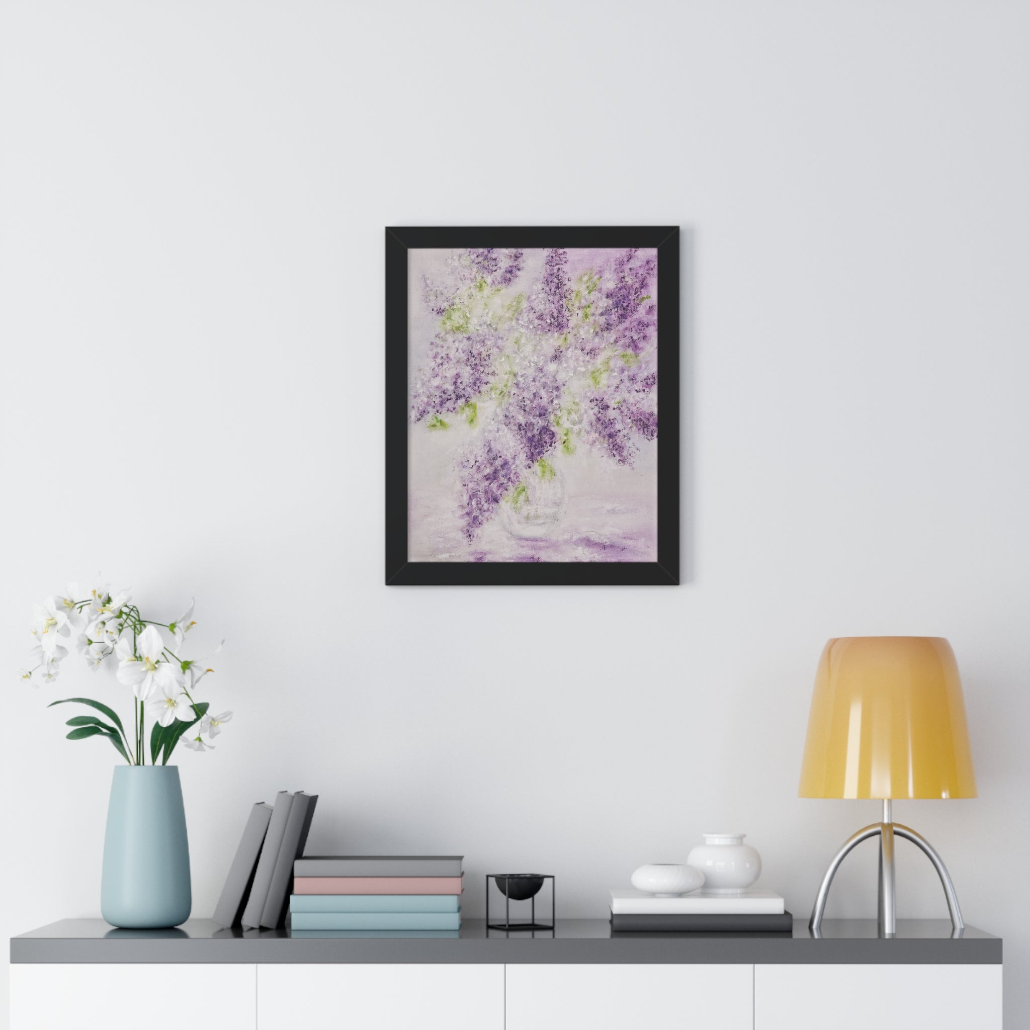 Framed Poster — Lilac Bouquet