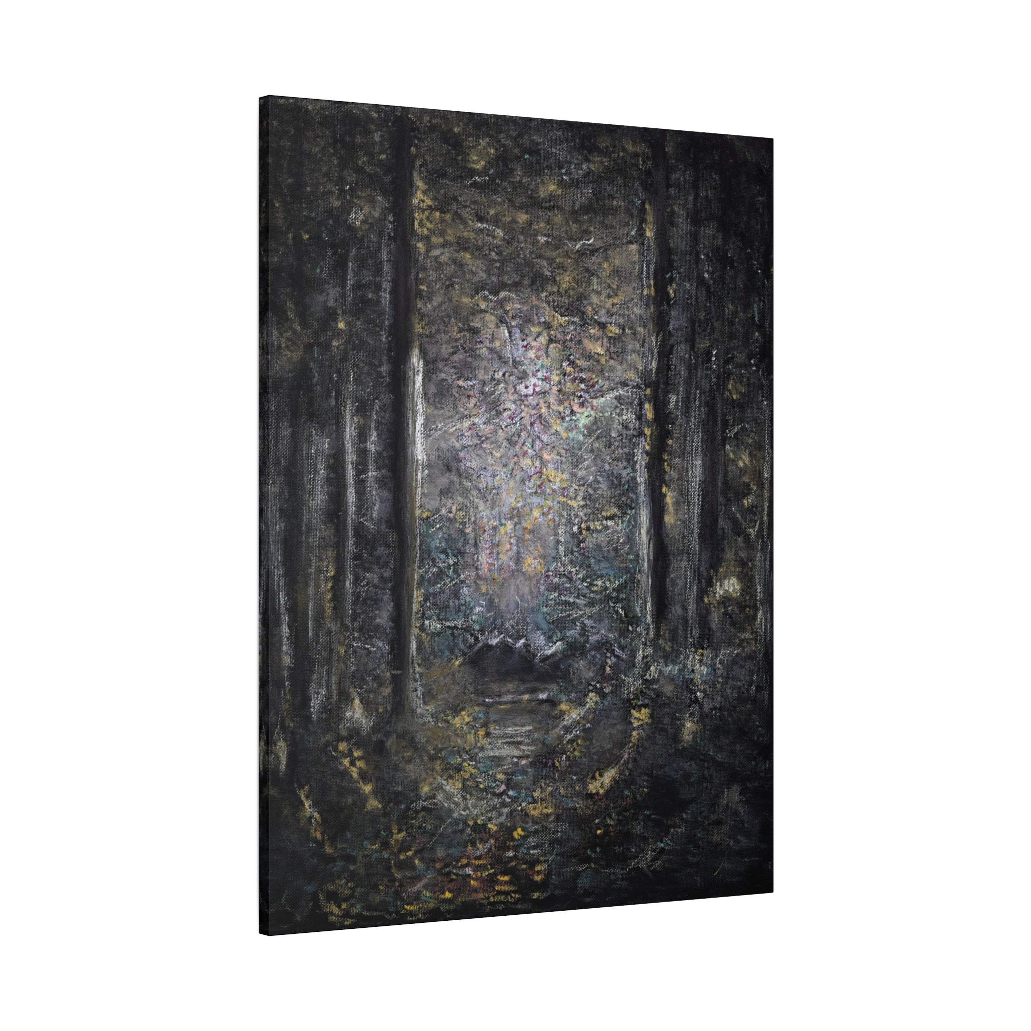 Mystic Forest Path Matte Canvas Wall Art
