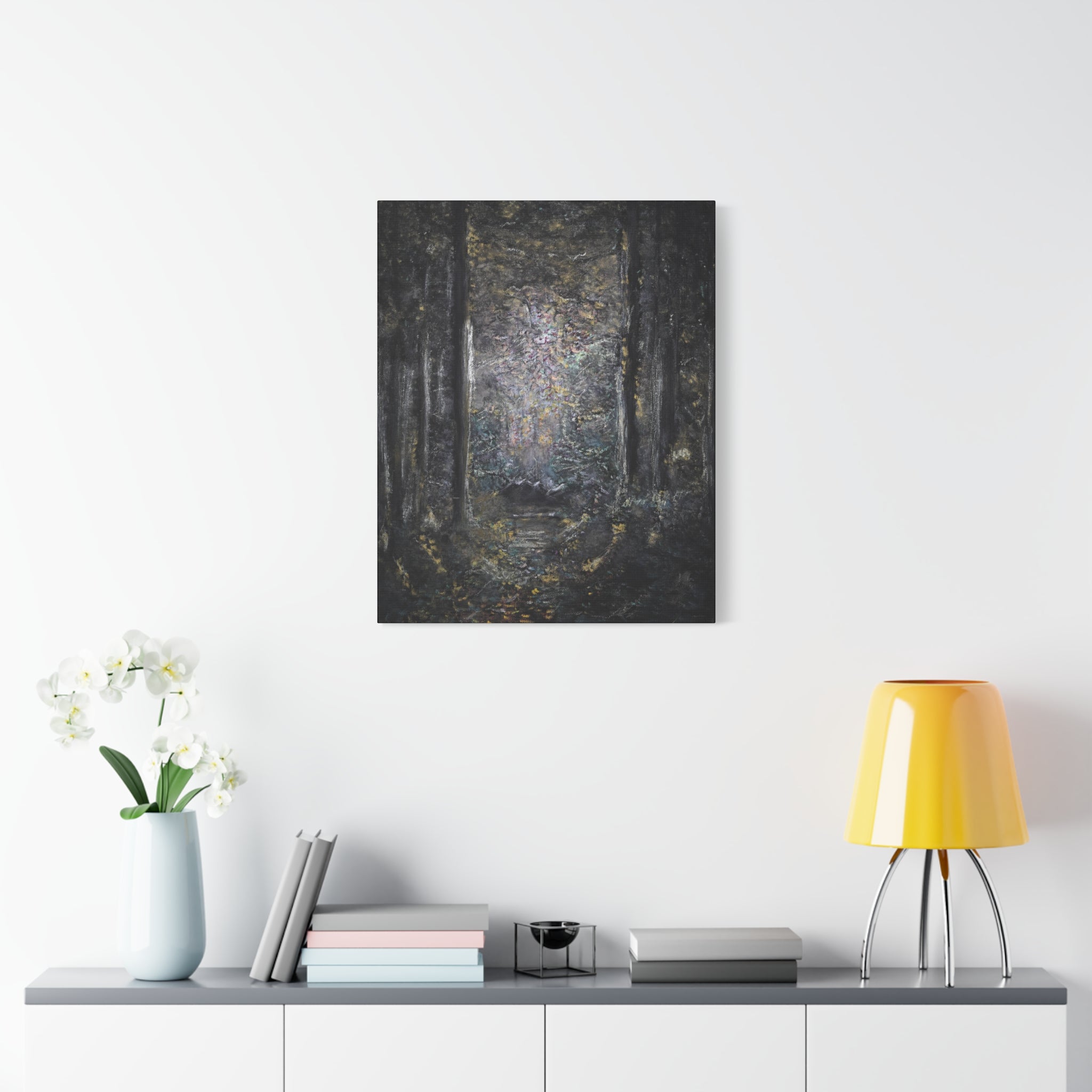Mystic Forest Path Matte Canvas Wall Art