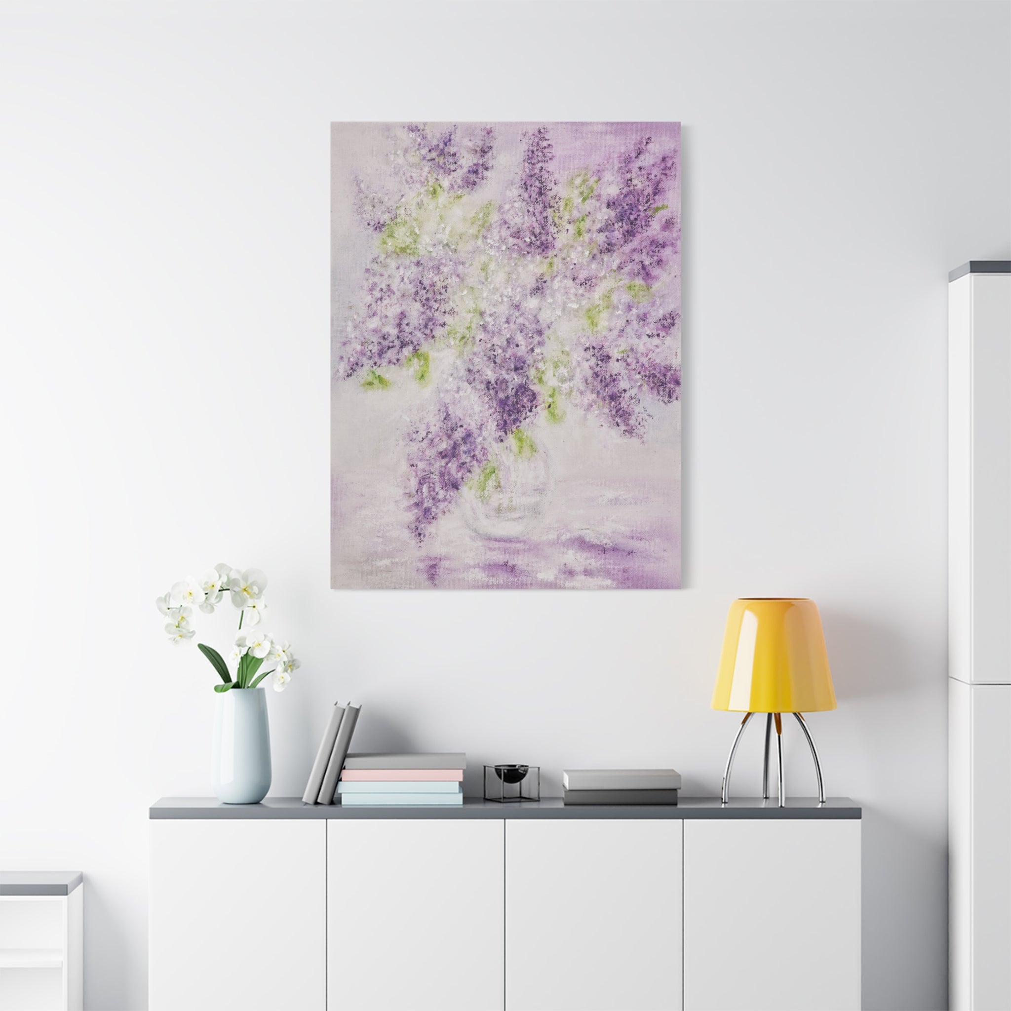 Lilac Bloom Canvas Print — Matte Stretched Wall Art