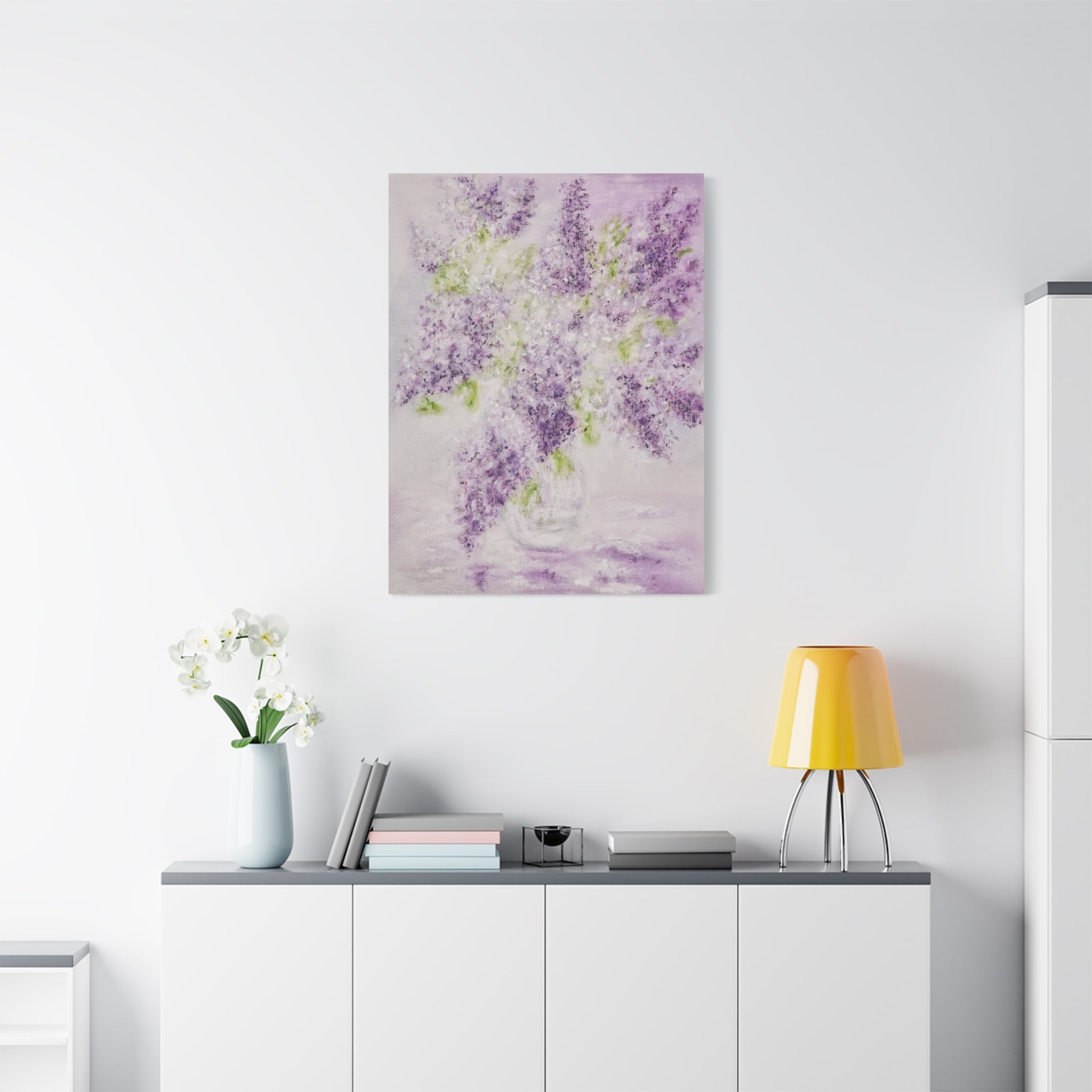 Lilac Bloom Canvas Print — Matte Stretched Wall Art