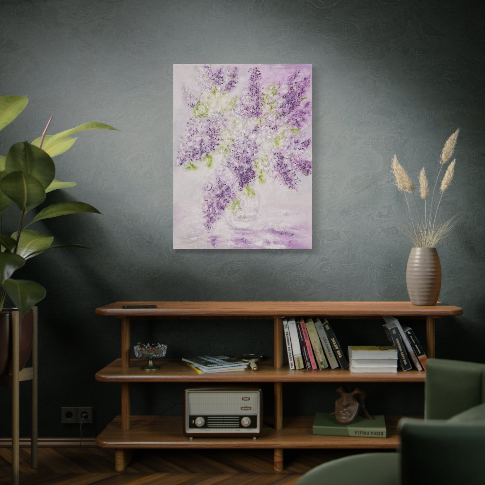 Lilac Bloom Canvas Print — Matte Stretched Wall Art