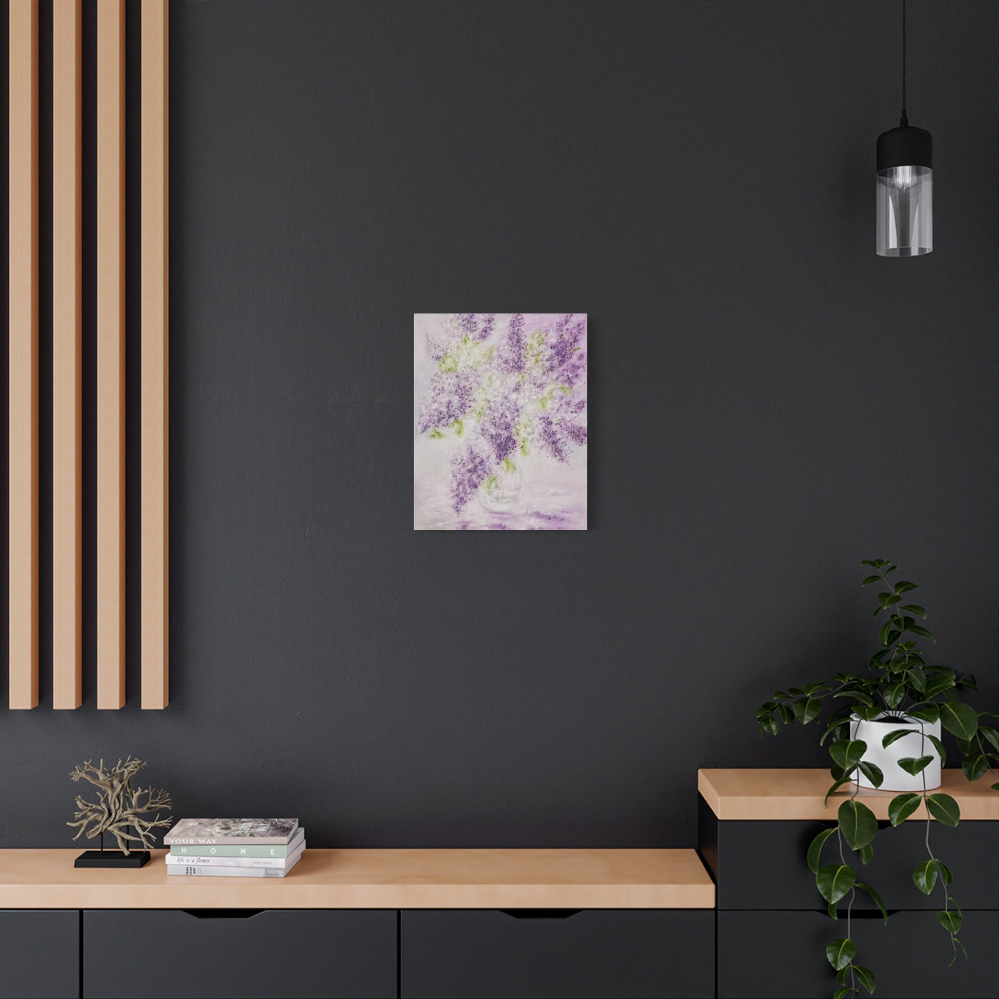 Lilac Bloom Canvas Print — Matte Stretched Wall Art
