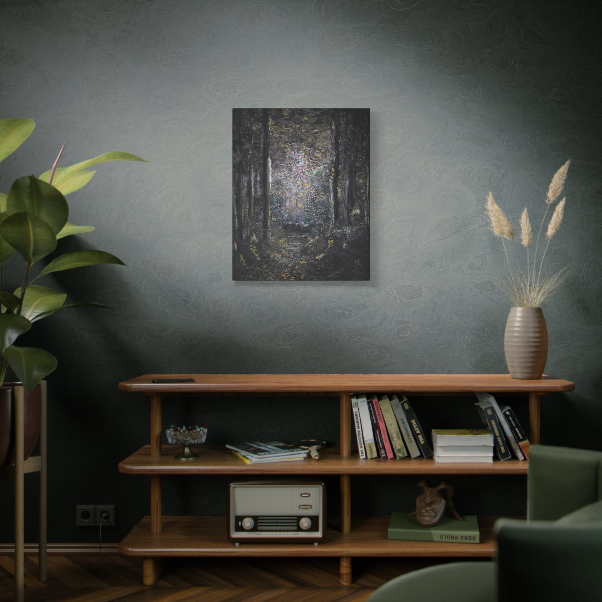 Mystic Forest Path Matte Canvas Wall Art