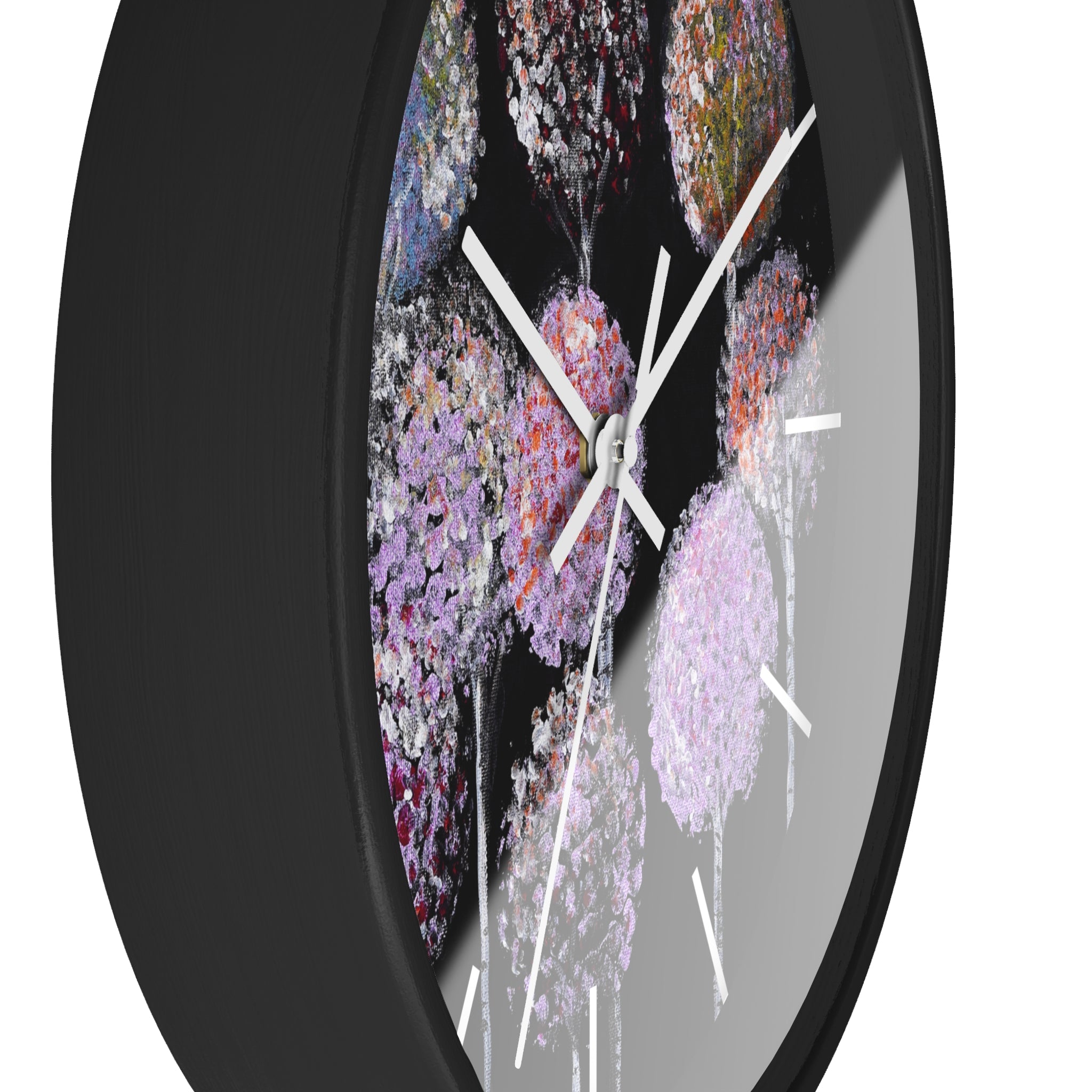 Allium Bouquet Wall Clock — Floral Modern Decorative Clock for Home & Office