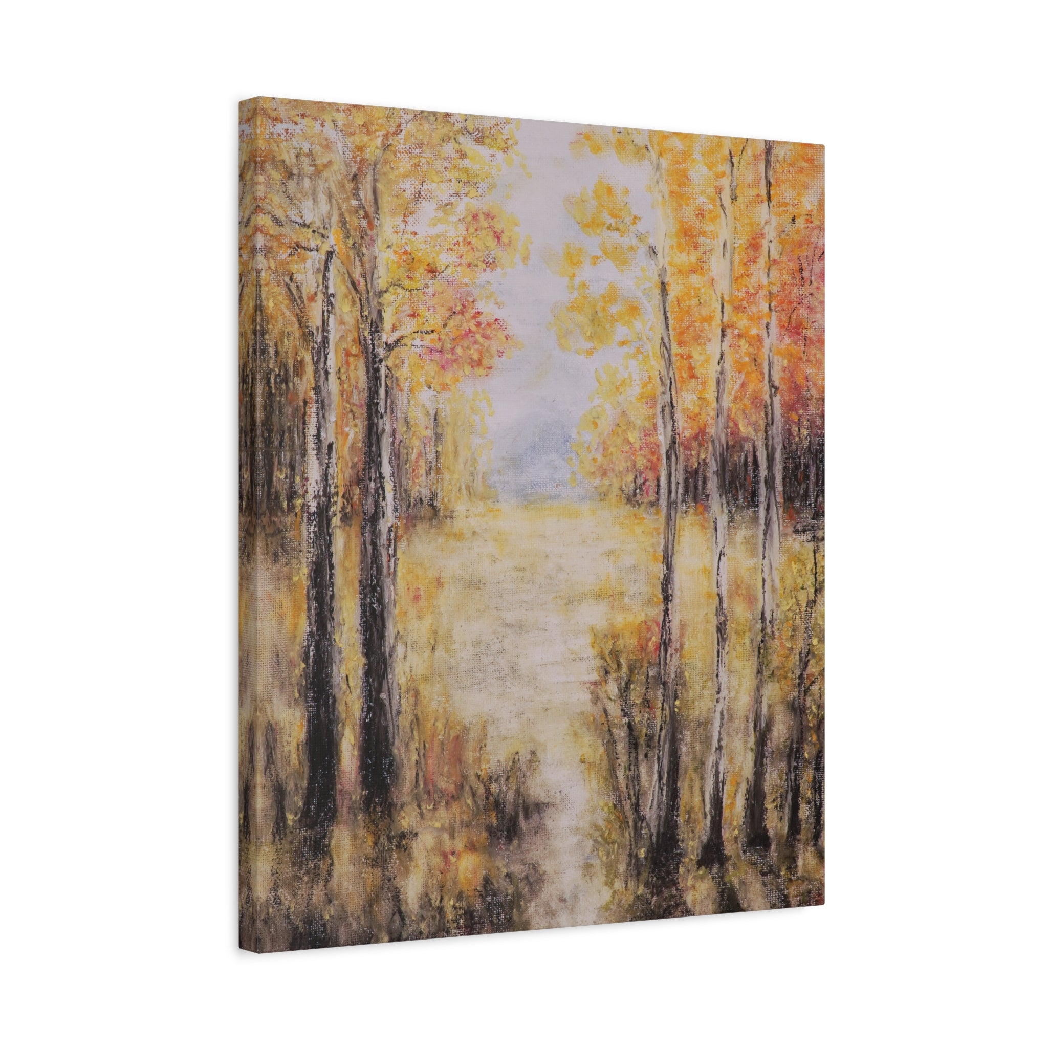 Autumn Aspens Matte Stretched Canvas Wall Art (1.25")