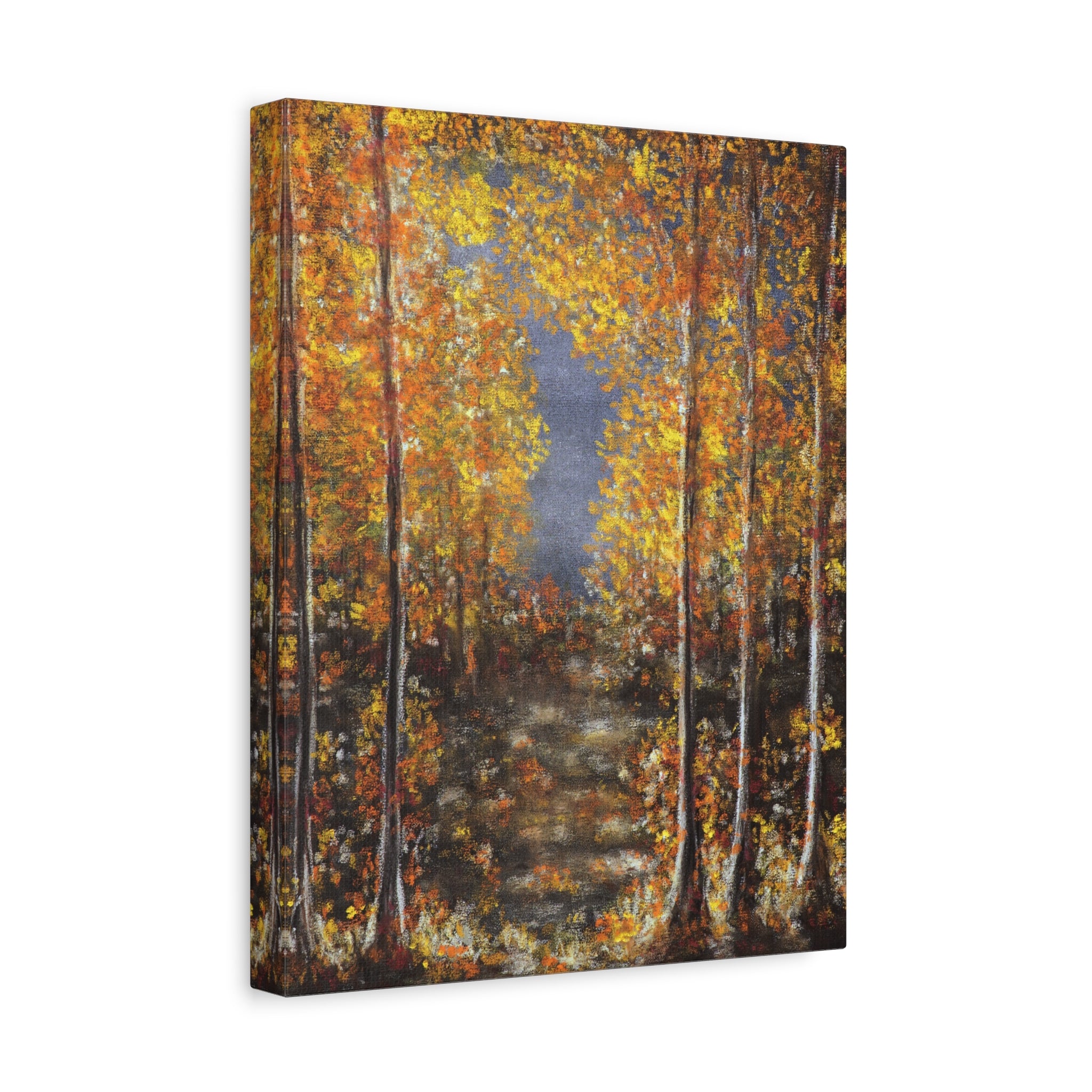 Autumn Forest Canvas | Stretched Matte Fall Landscape Wall Art