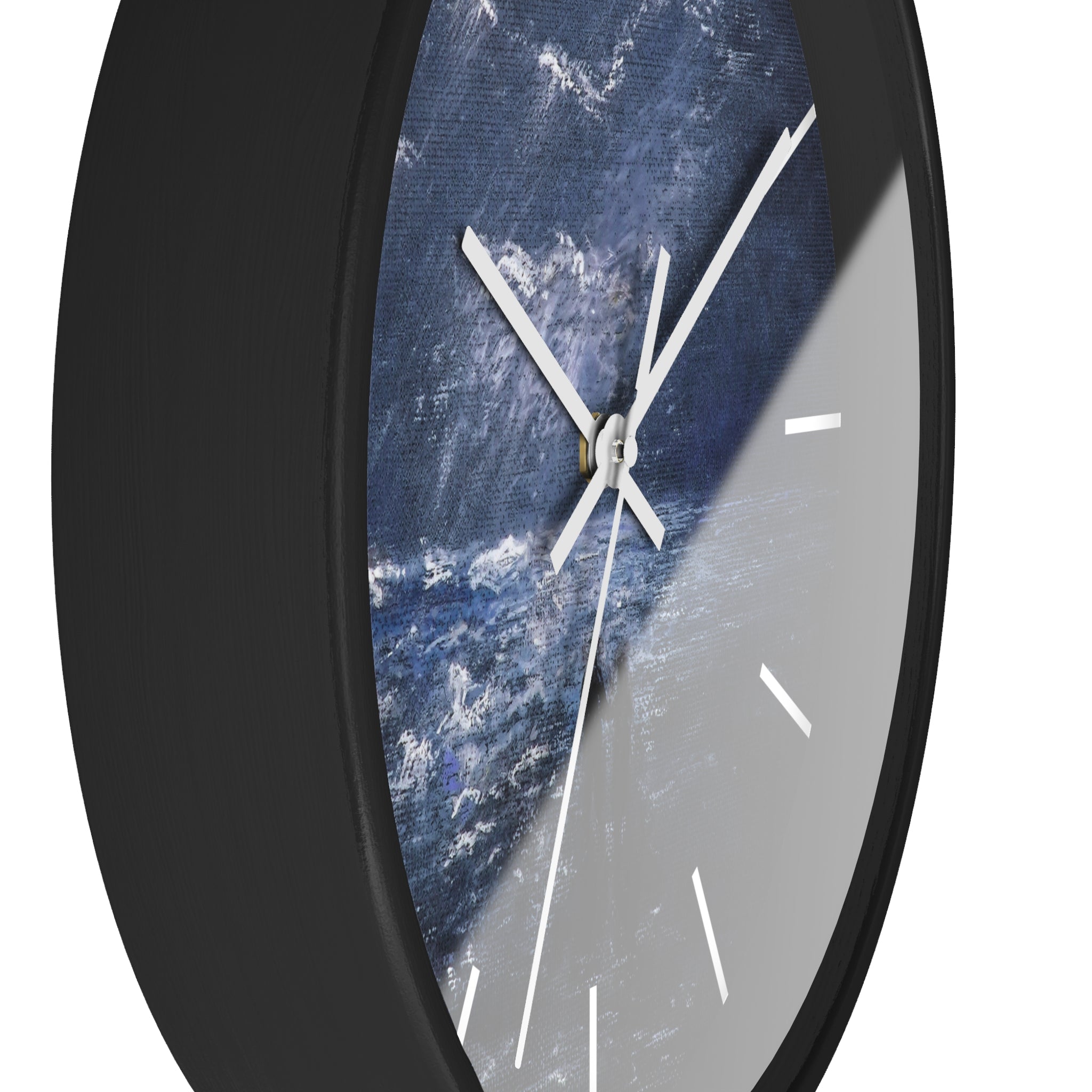 Wall Clock — Moody Ocean Nightscape Clock with Silhouetted Couple