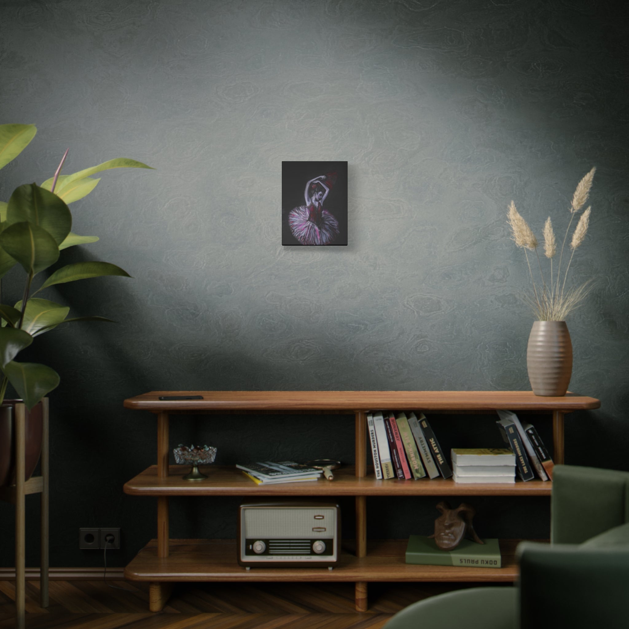 Ballerina Ballet Dancer Matte Stretched Canvas Art