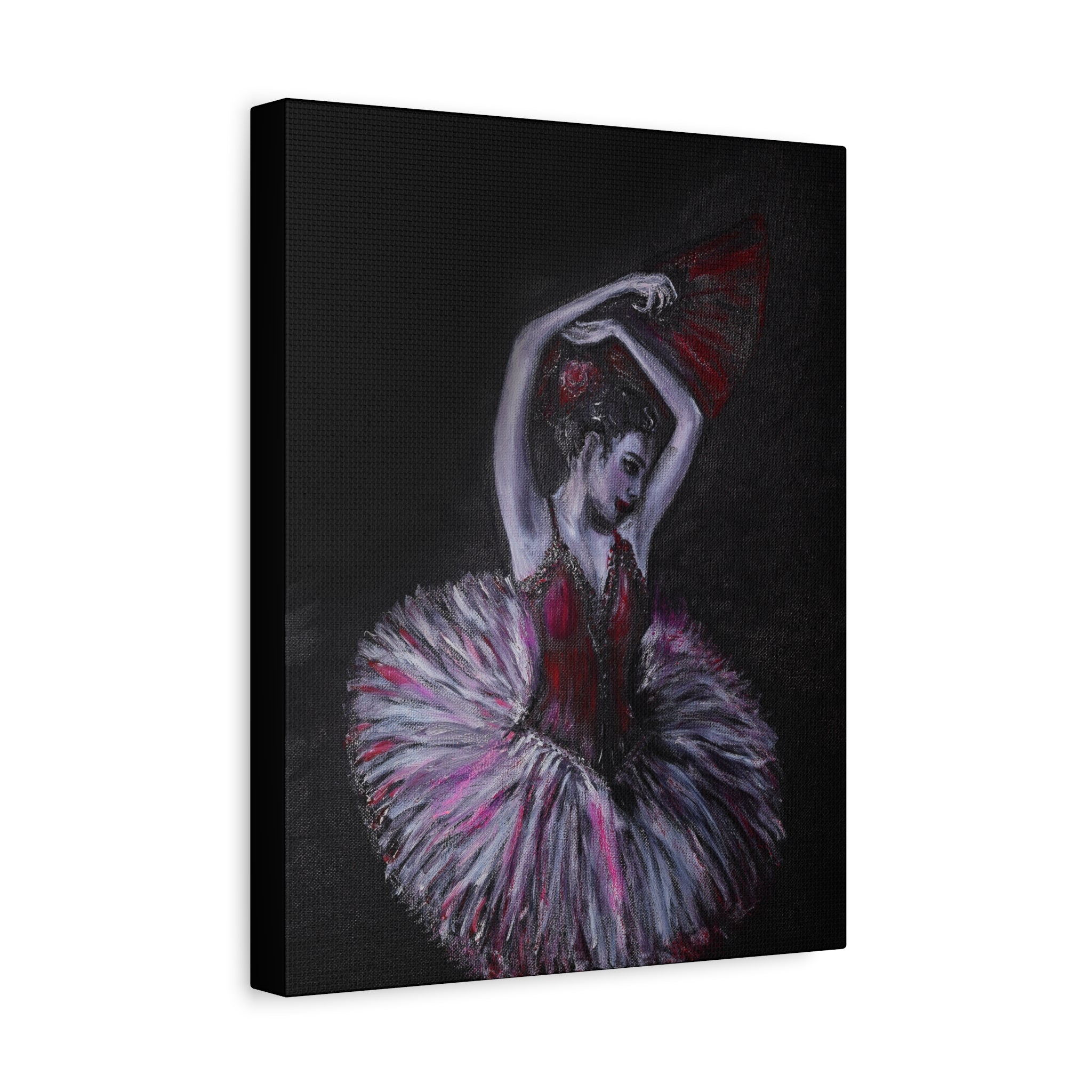 Ballerina Ballet Dancer Matte Stretched Canvas Art