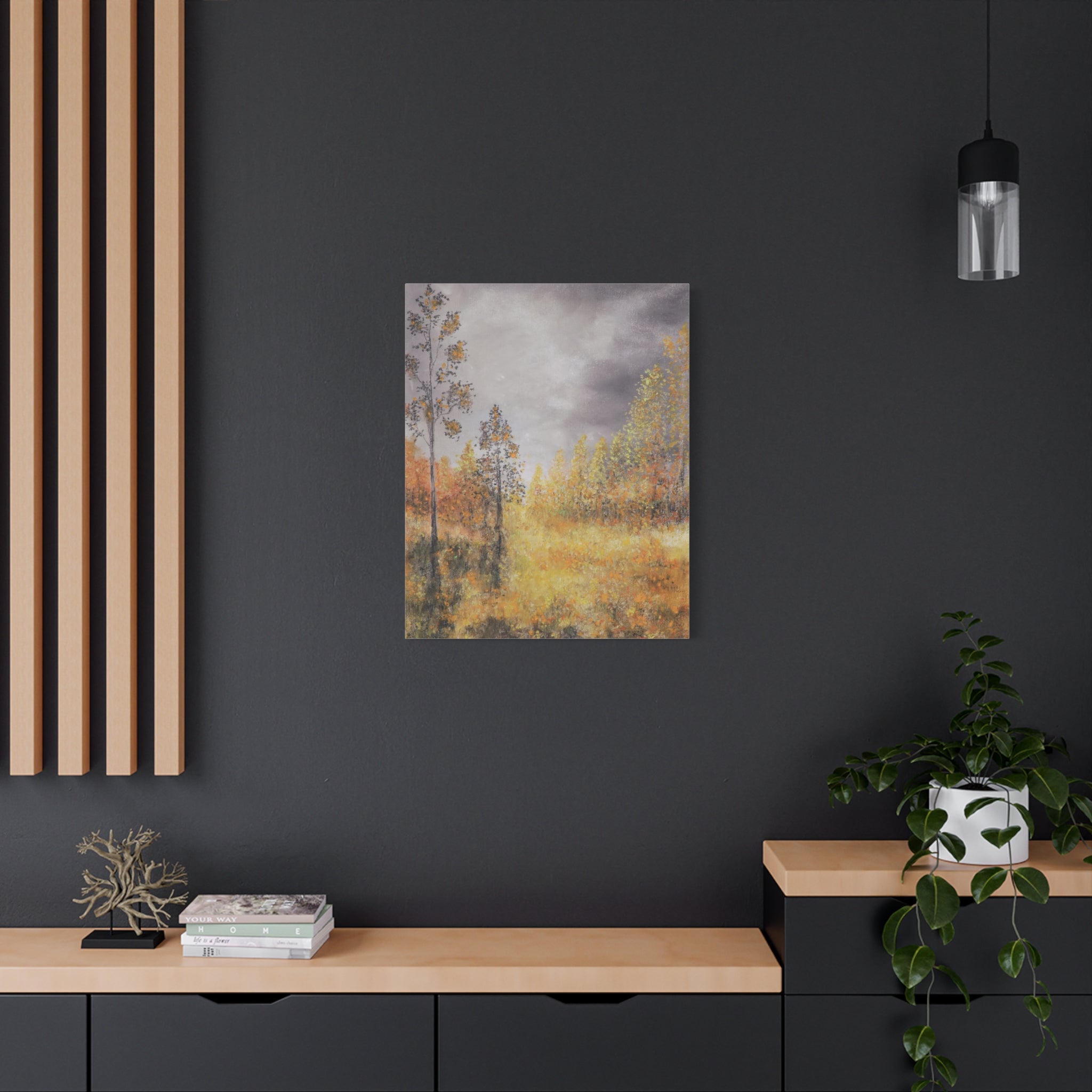 Autumn Meadow Matte Canvas Wall Art, Stretched 1.25"
