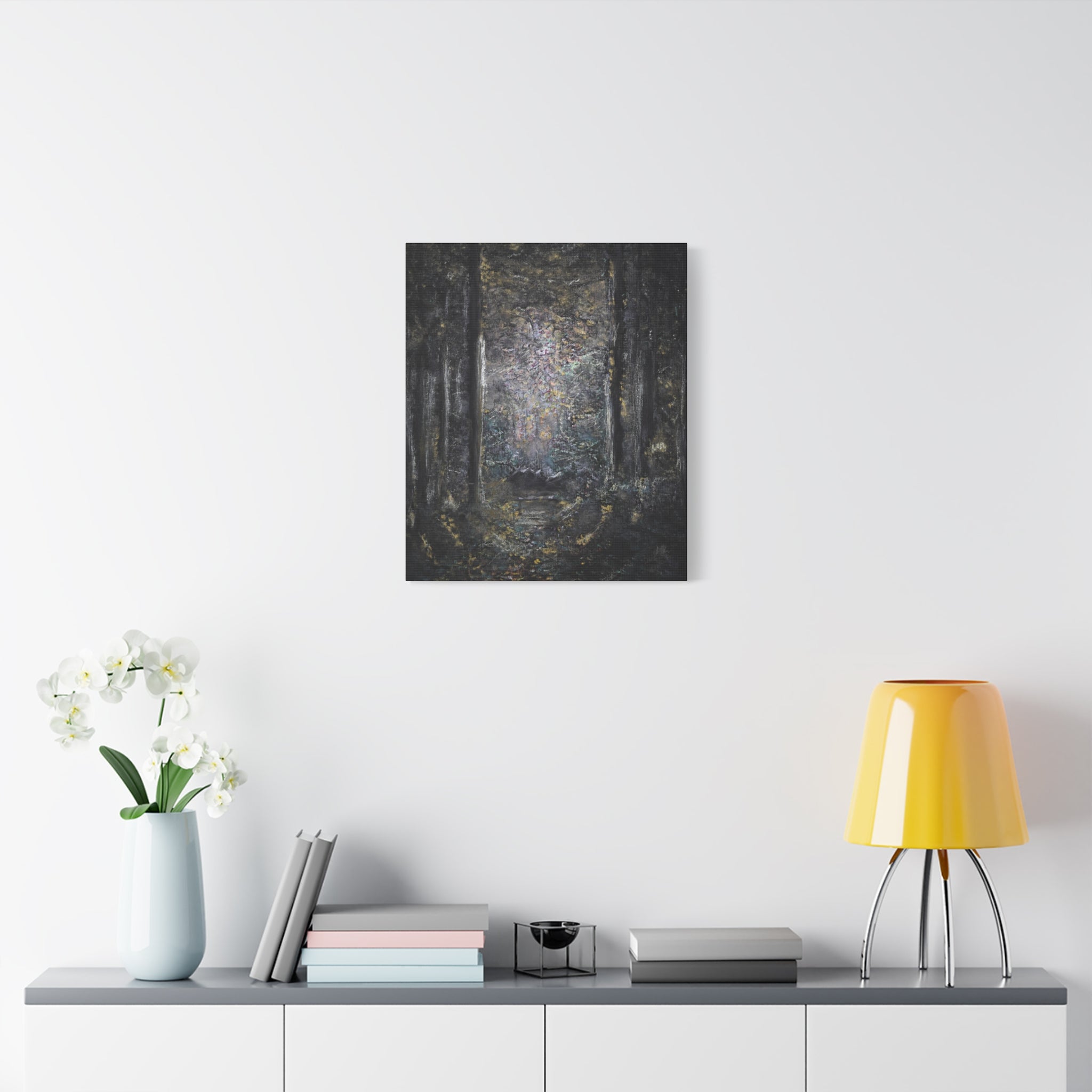 Mystic Forest Path Matte Canvas Wall Art