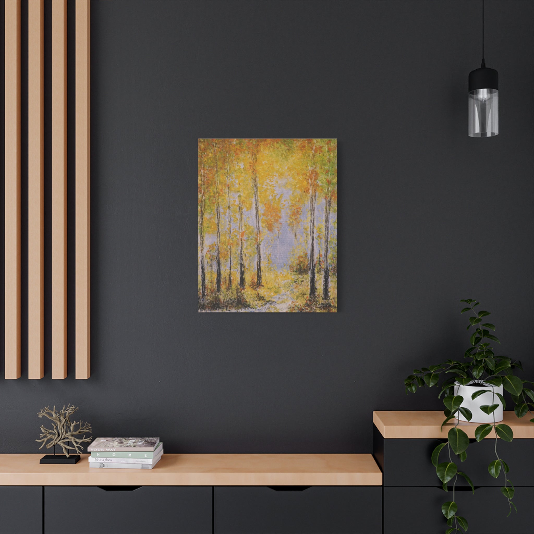 Autumn Birch Forest - Canvas Wall Art