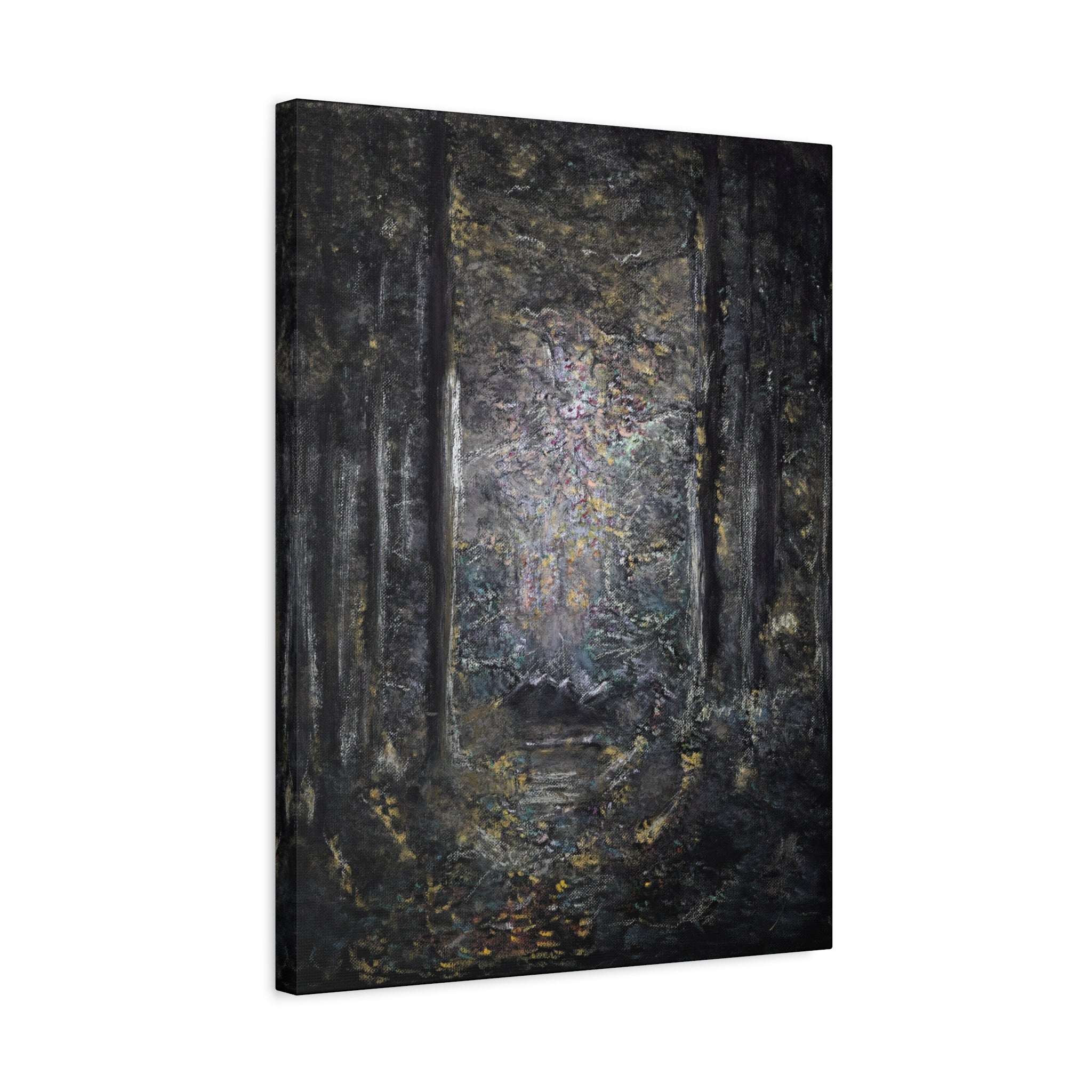 Mystic Forest Path Matte Canvas Wall Art