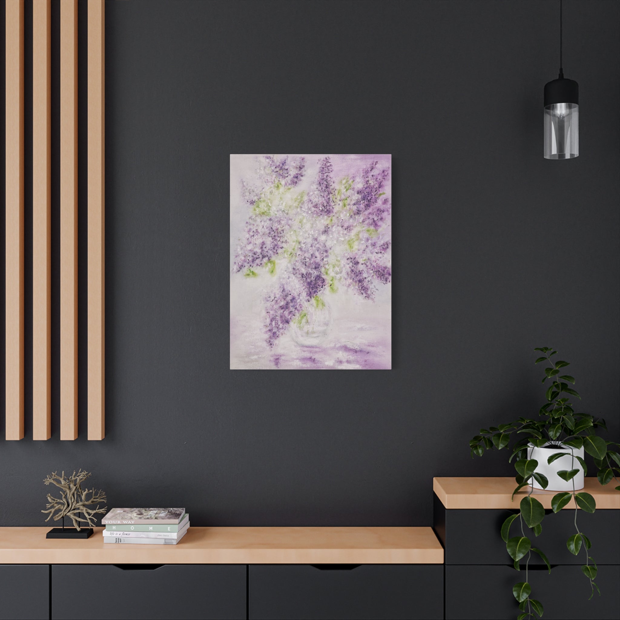 Lilac Bloom Canvas Print — Matte Stretched Wall Art