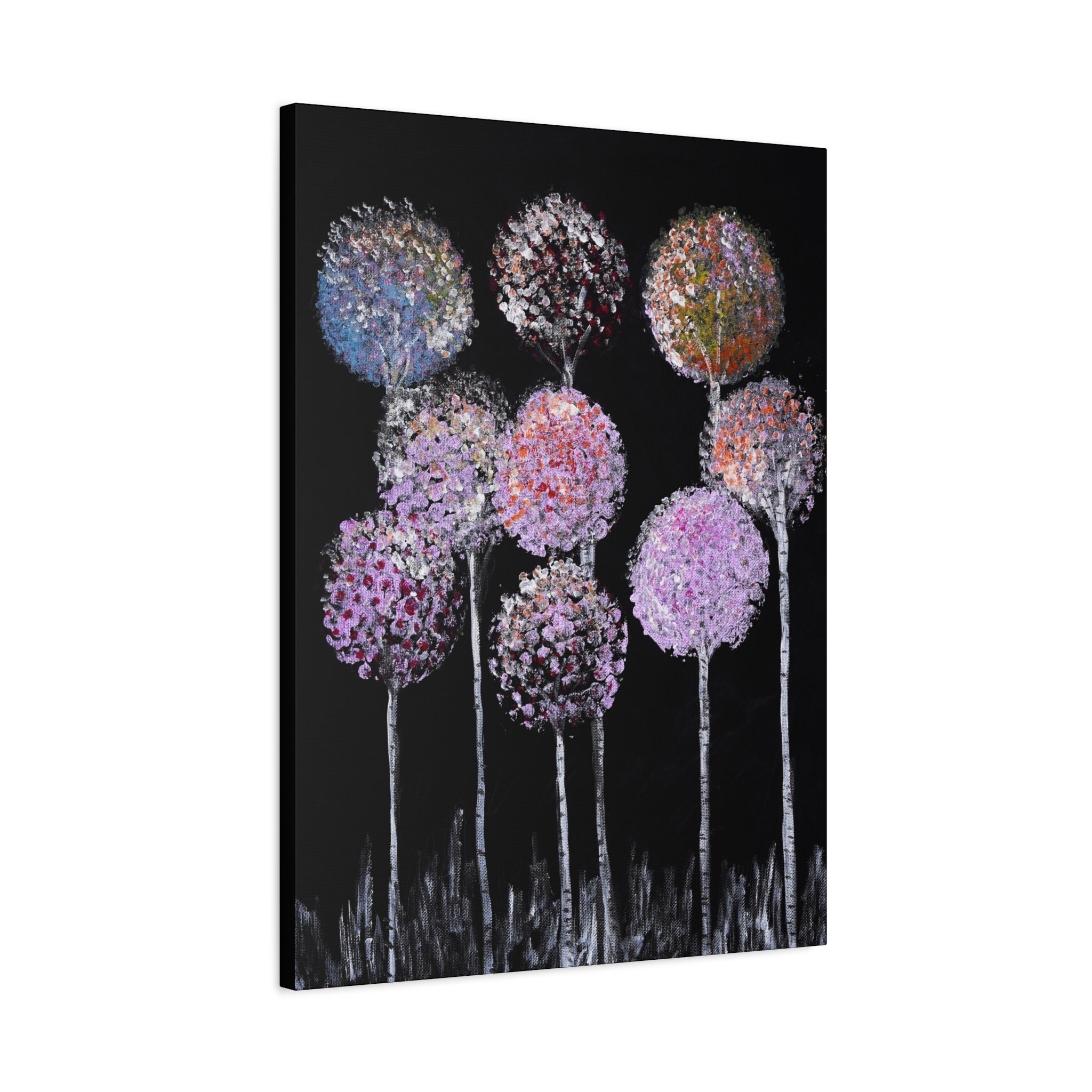 Abstract Floral Canvas Wall Art
