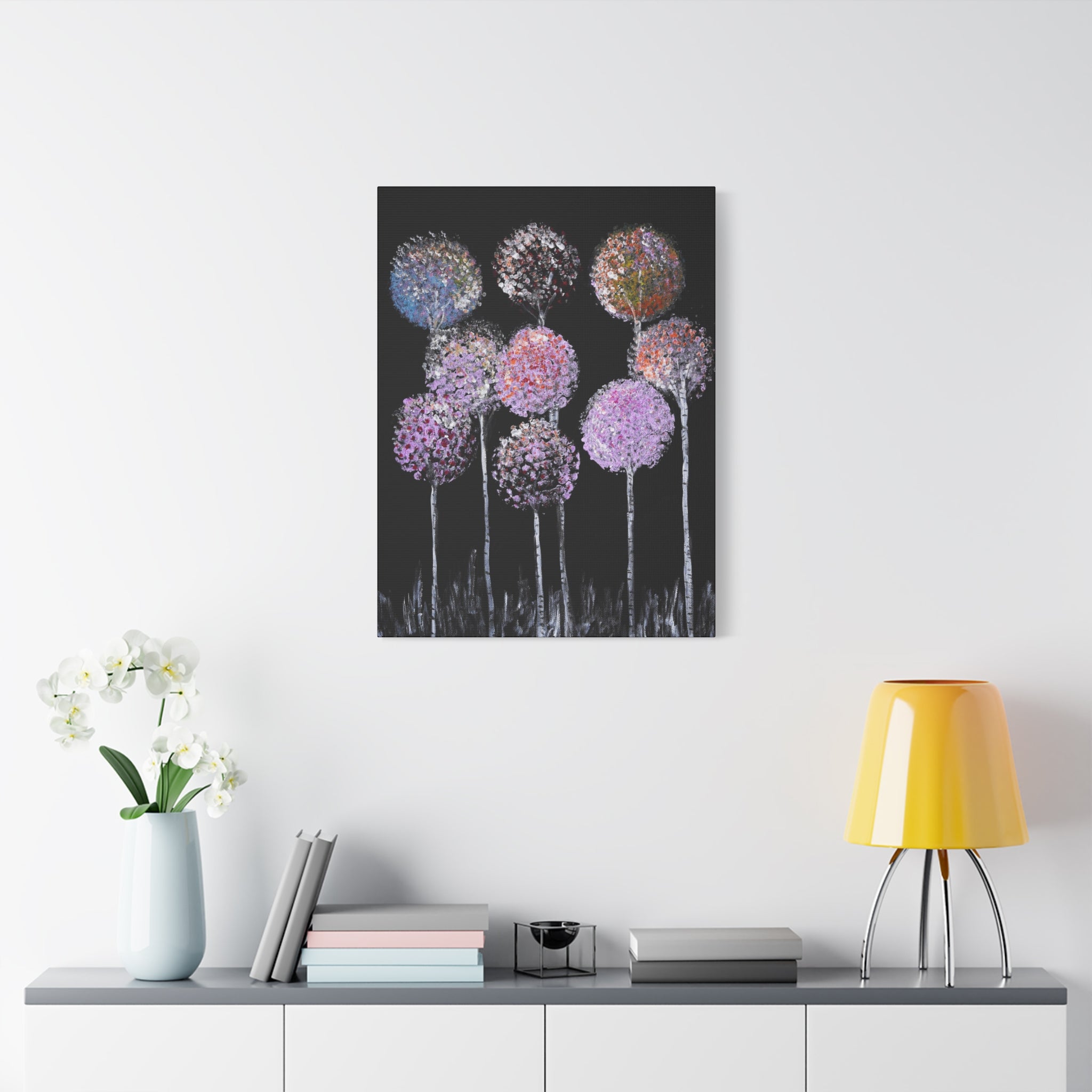 Abstract Floral Canvas Wall Art