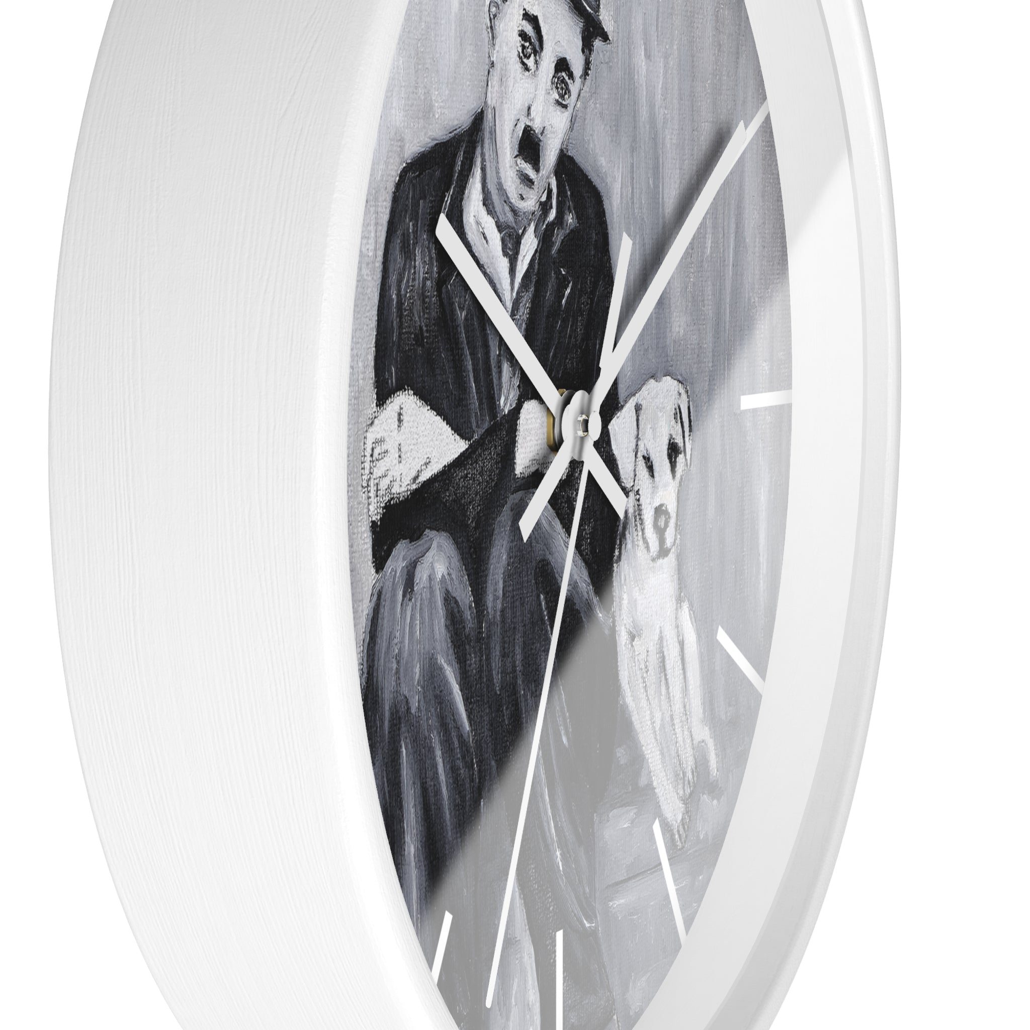 Charlie Chaplin Art Wall Clock — Vintage Silent Film Poster Style