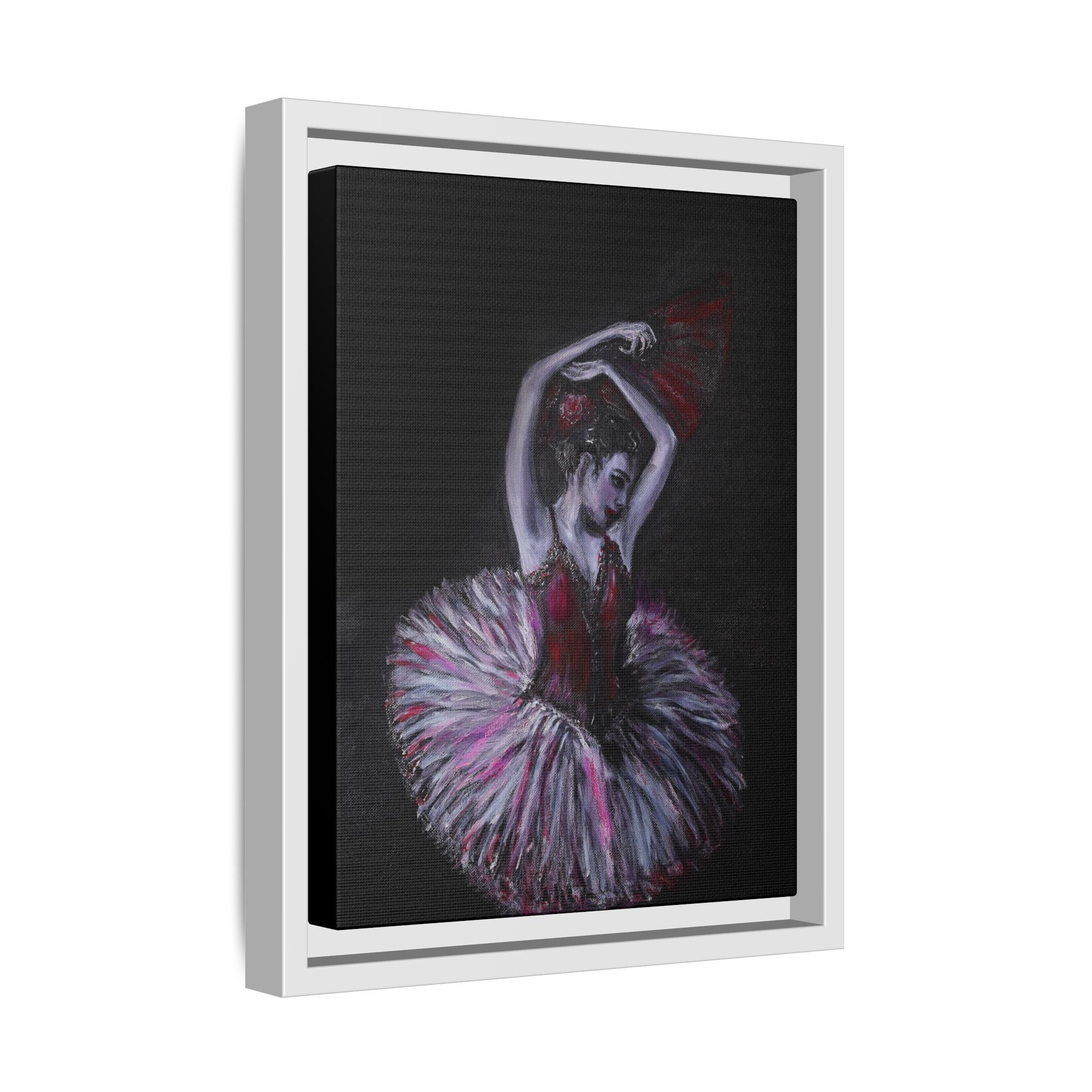 Ballerina Ballet Framed Art Canvas