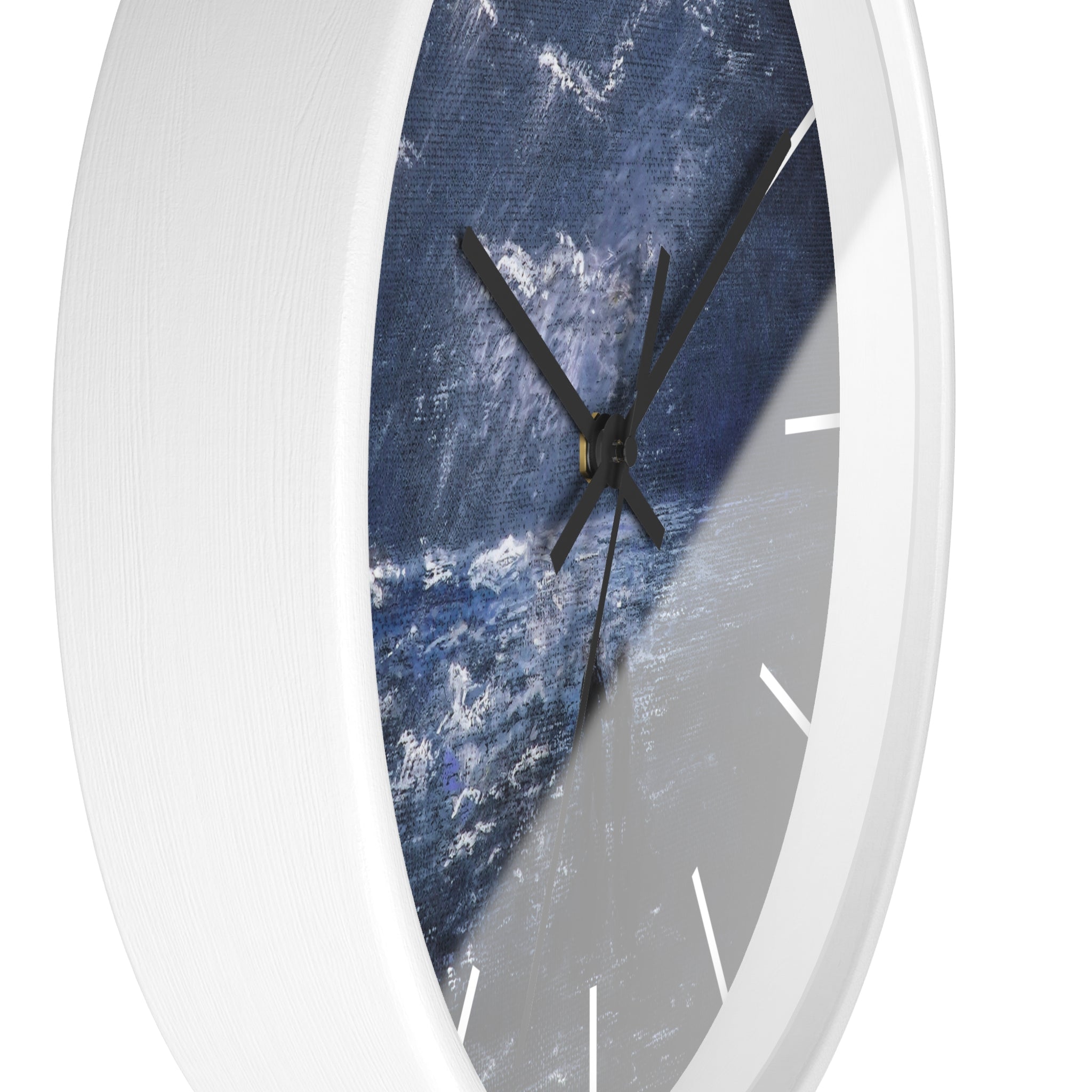 Wall Clock — Moody Ocean Nightscape Clock with Silhouetted Couple