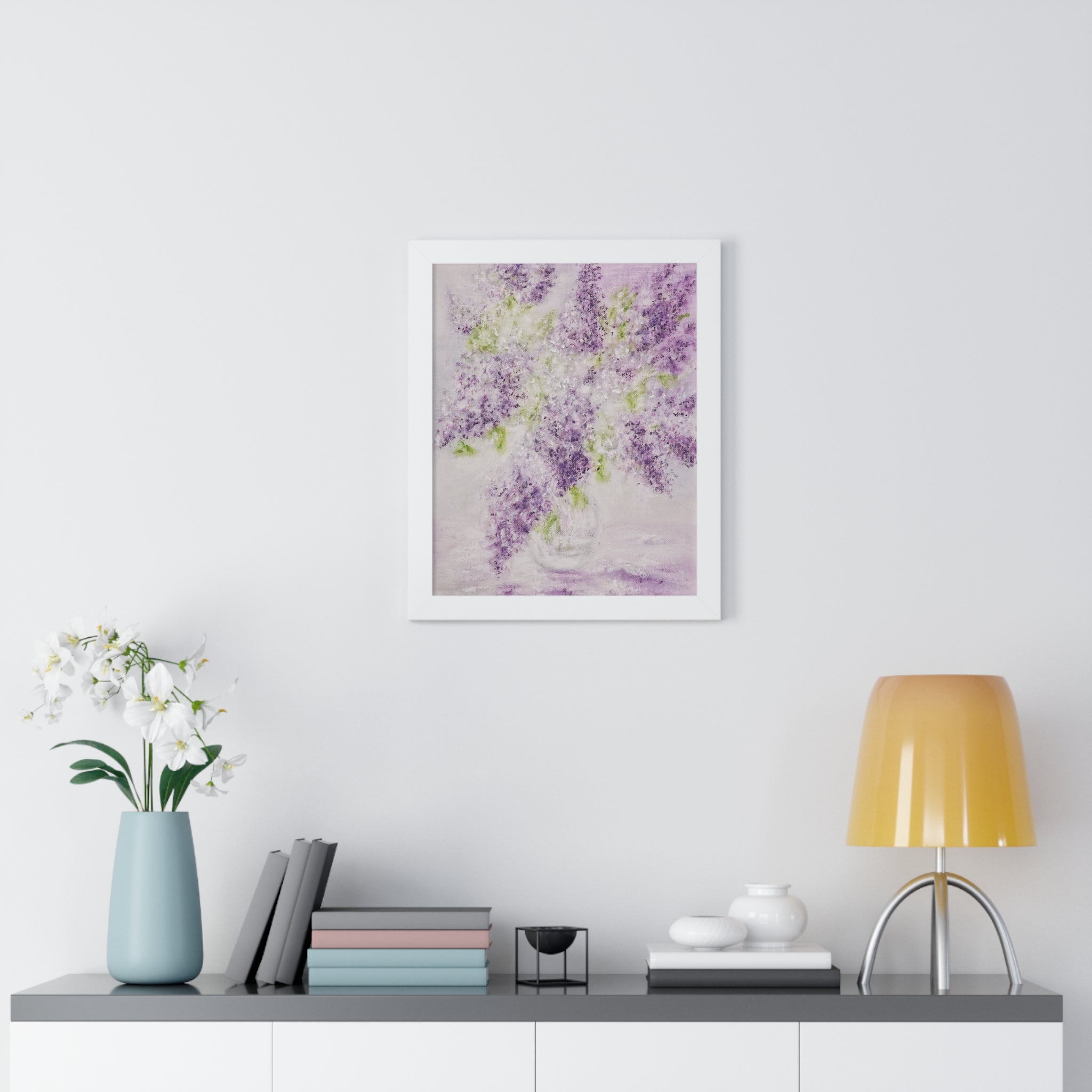Framed Poster — Lilac Bouquet