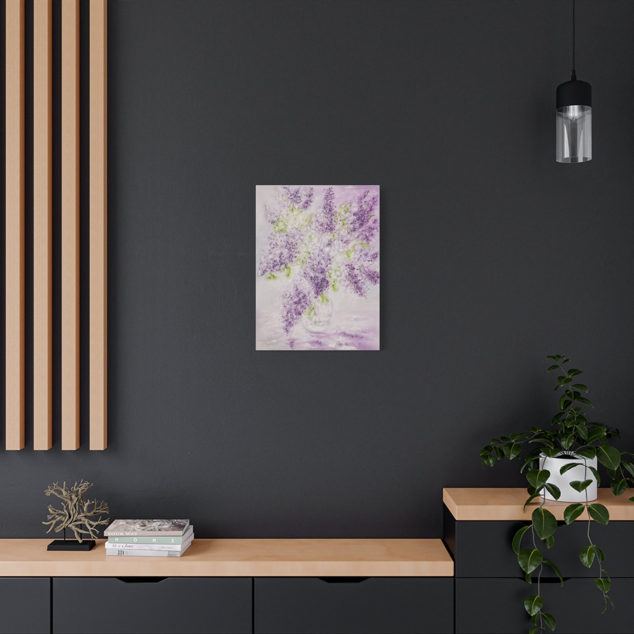 Lilac Bloom Canvas Print — Matte Stretched Wall Art