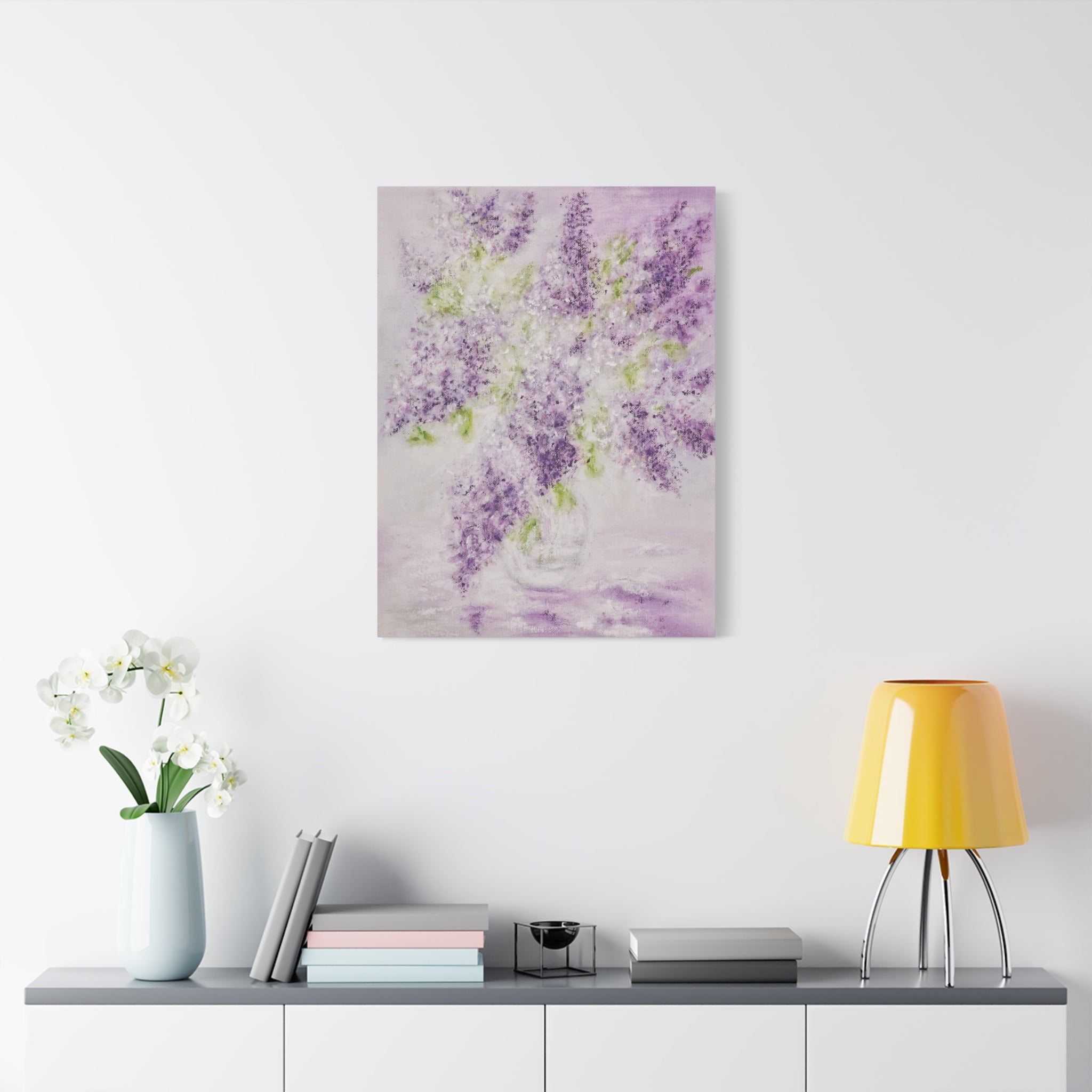 Lilac Bloom Canvas Print — Matte Stretched Wall Art