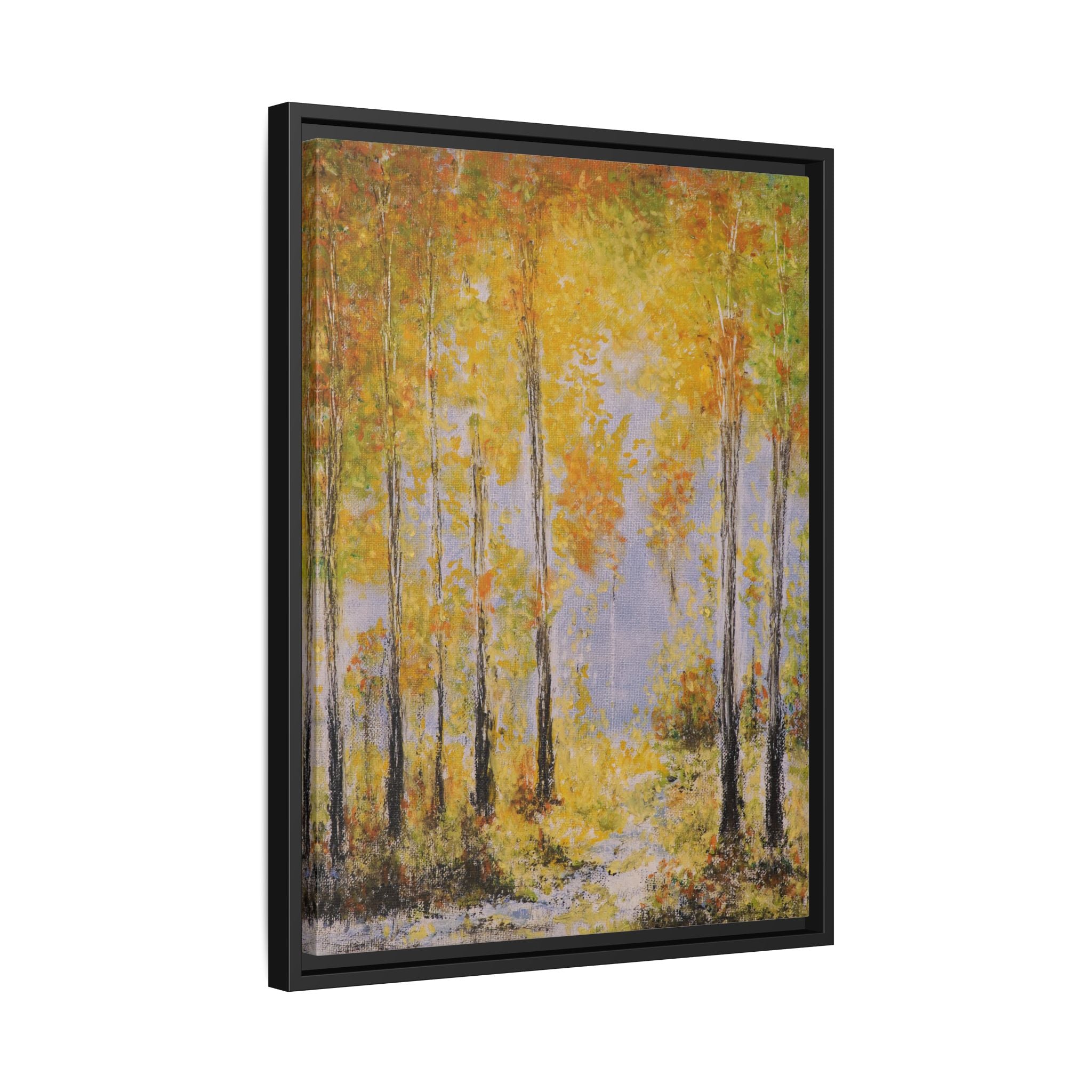 Autumn Birch Forest - Canvas Framed Wall Art