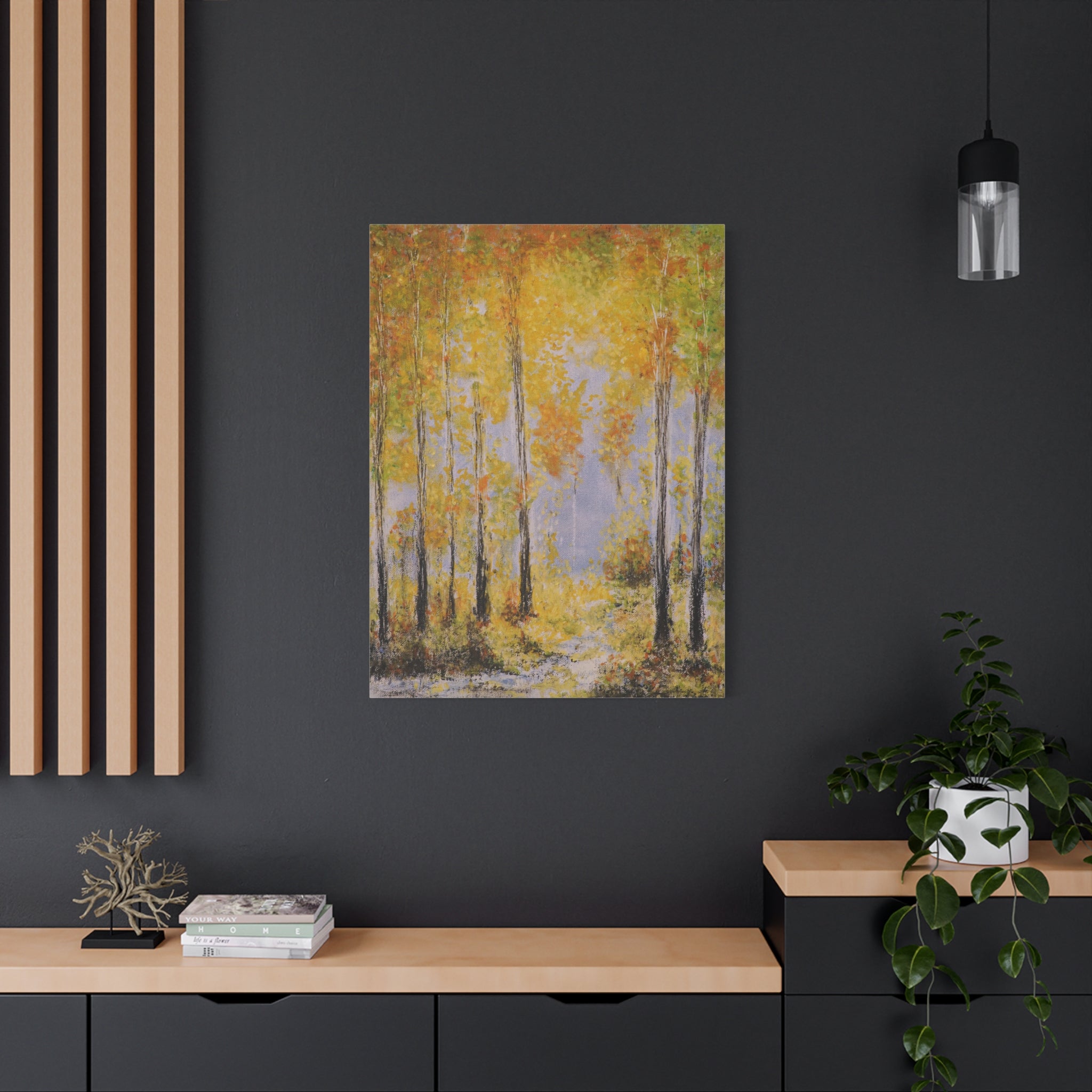 Autumn Birch Forest - Canvas Wall Art