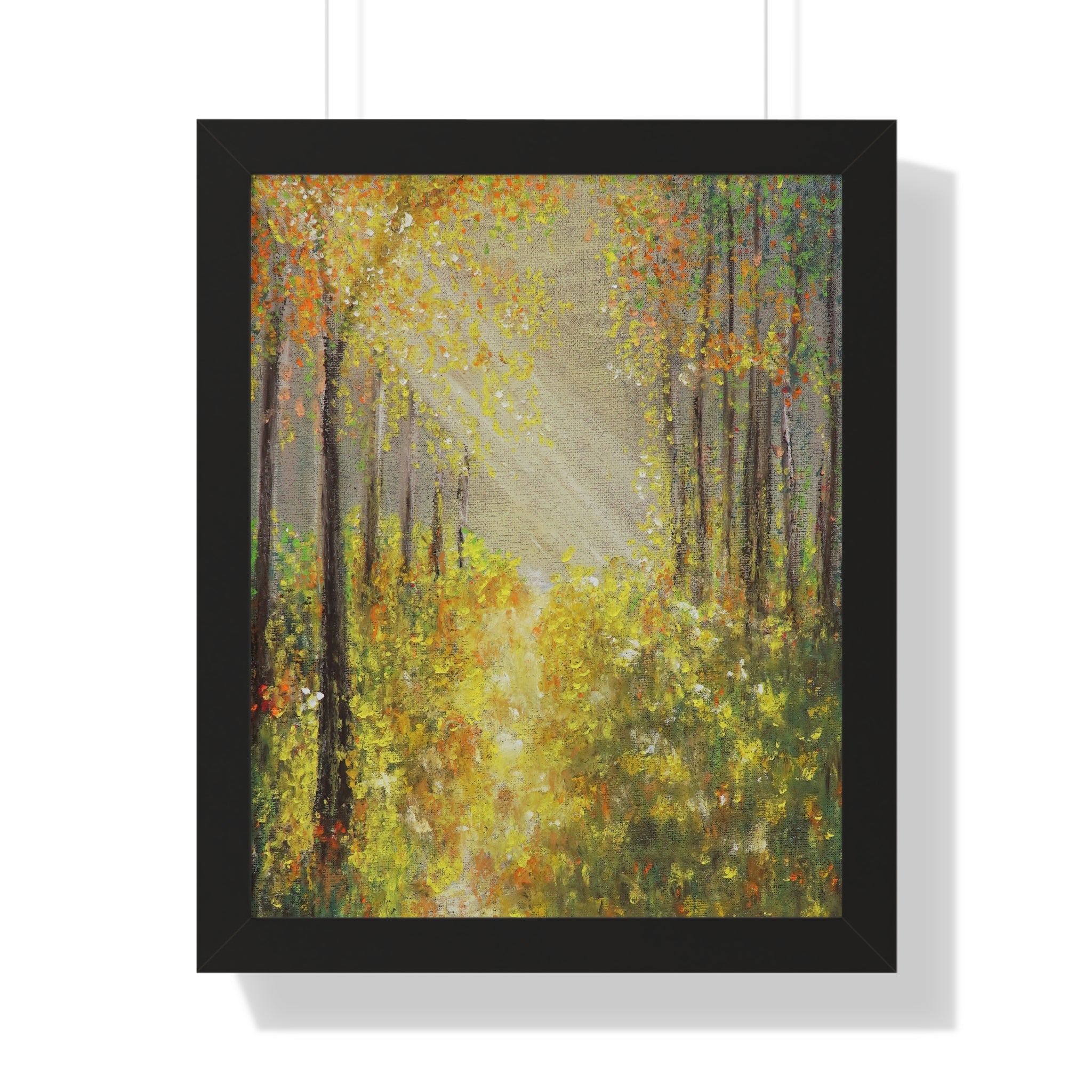 Framed Poster — Golden Autumn Forest Print
