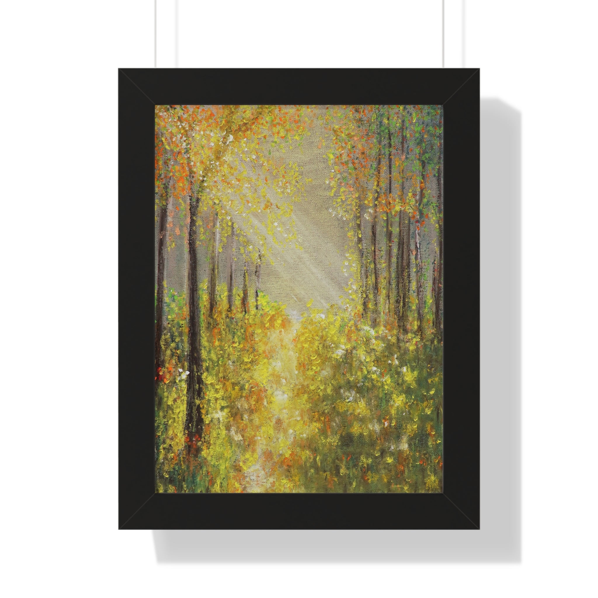 Framed Poster — Golden Autumn Forest Print
