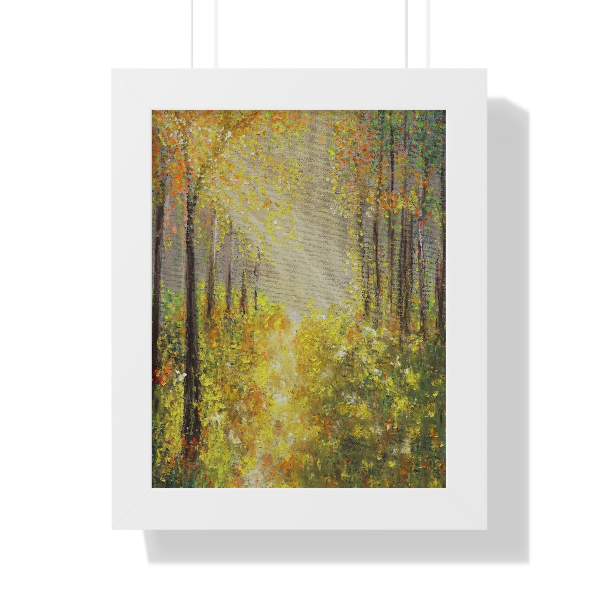 Framed Poster — Golden Autumn Forest Print