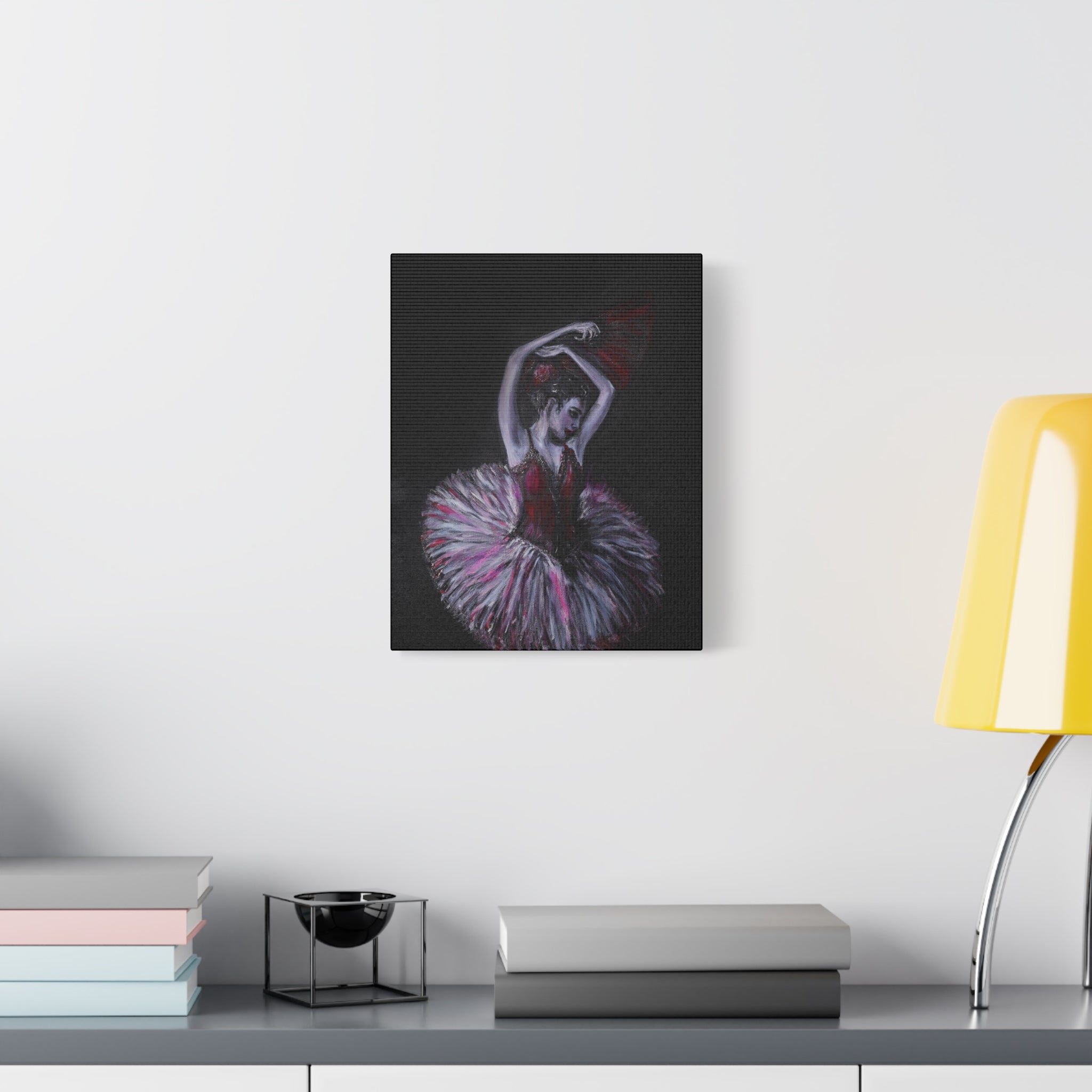 Ballerina Ballet Dancer Matte Stretched Canvas Art