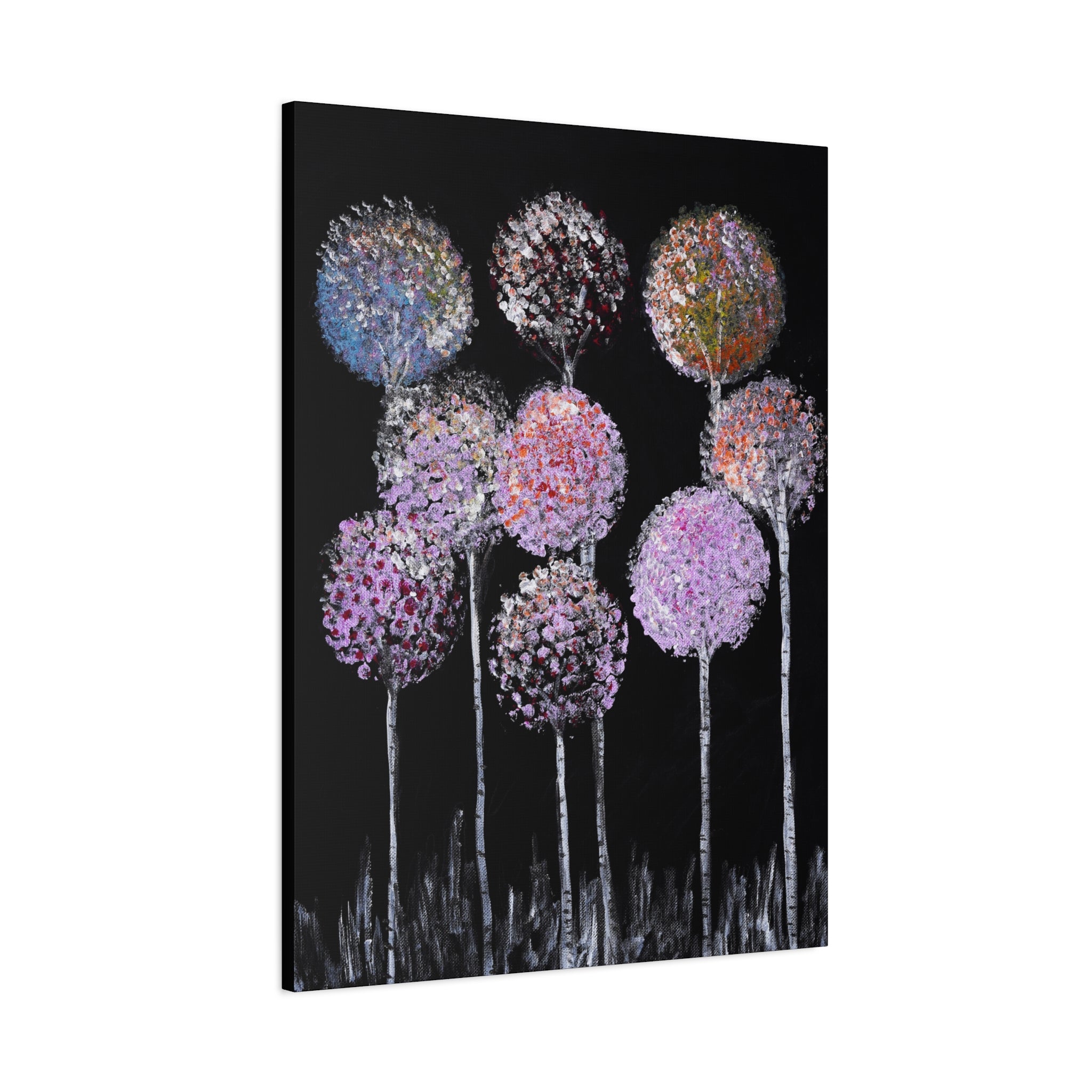 Abstract Floral Canvas Wall Art