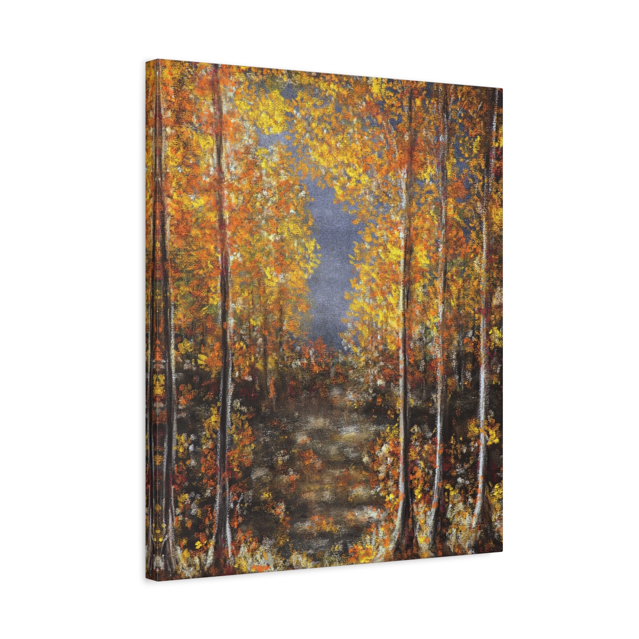 Autumn Forest Canvas Art — Stretched Matte Fall Landscape