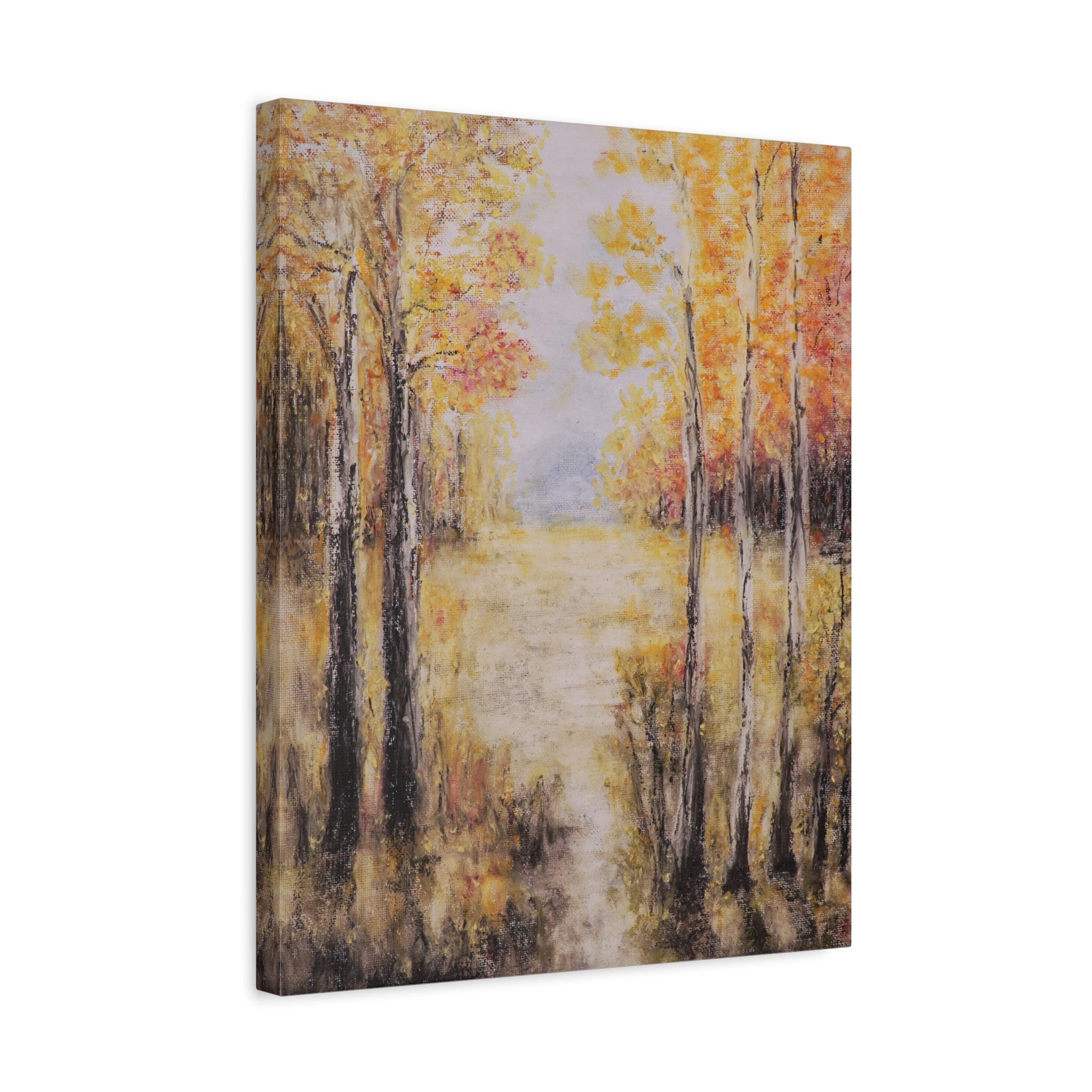 Autumn Aspens Matte Stretched Canvas Wall Art (1.25")