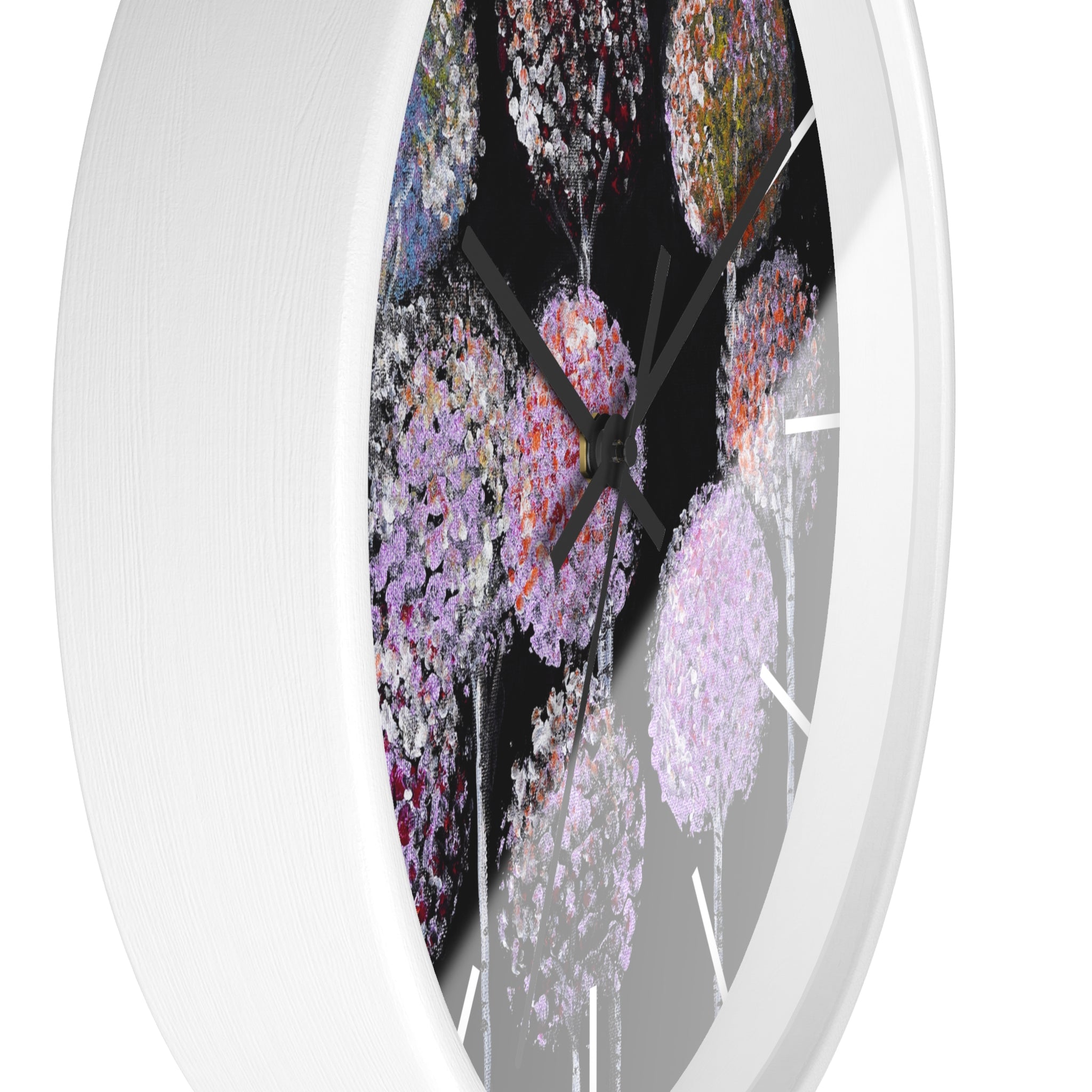 Allium Bouquet Wall Clock — Floral Modern Decorative Clock for Home & Office