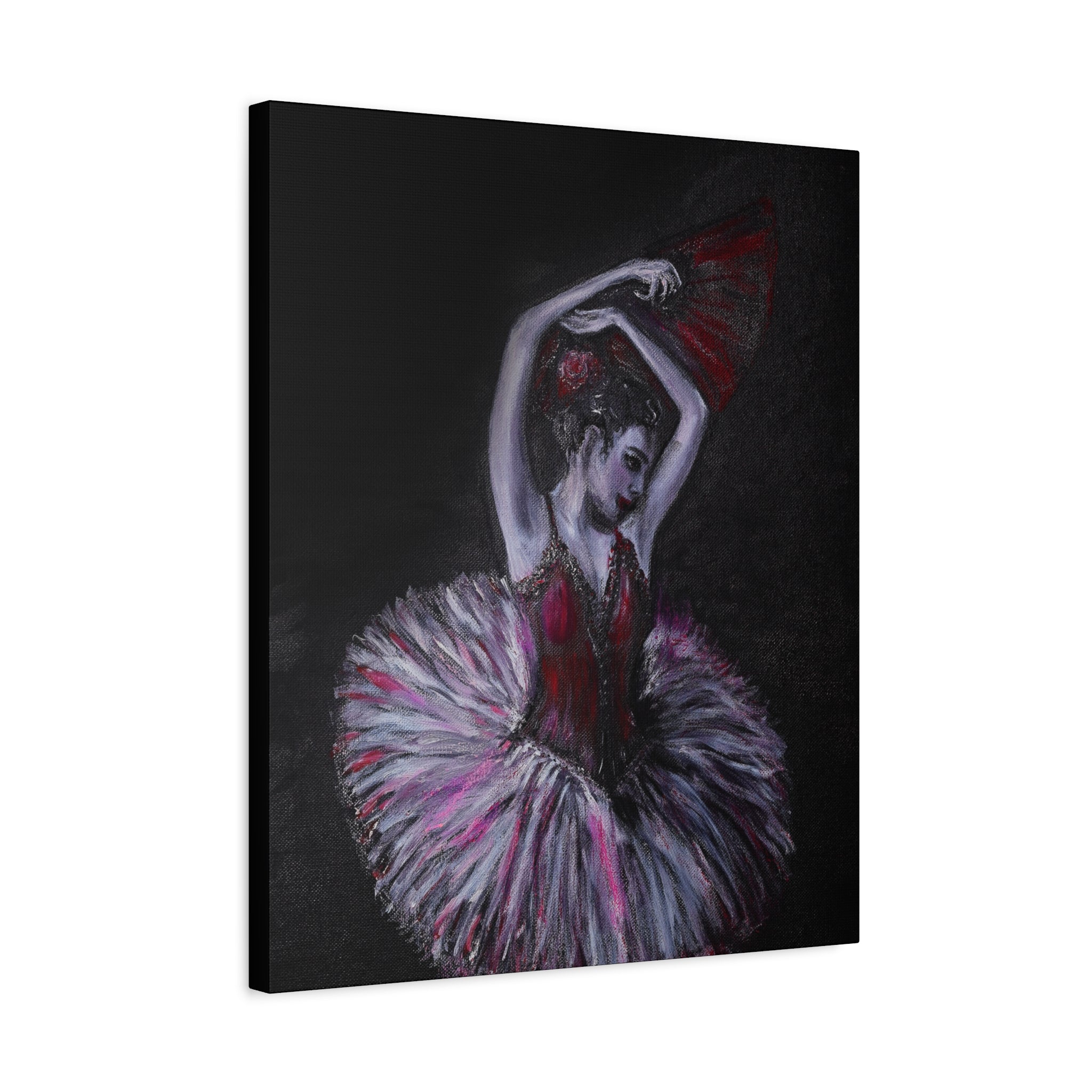Ballerina Ballet Dancer Matte Stretched Canvas Art