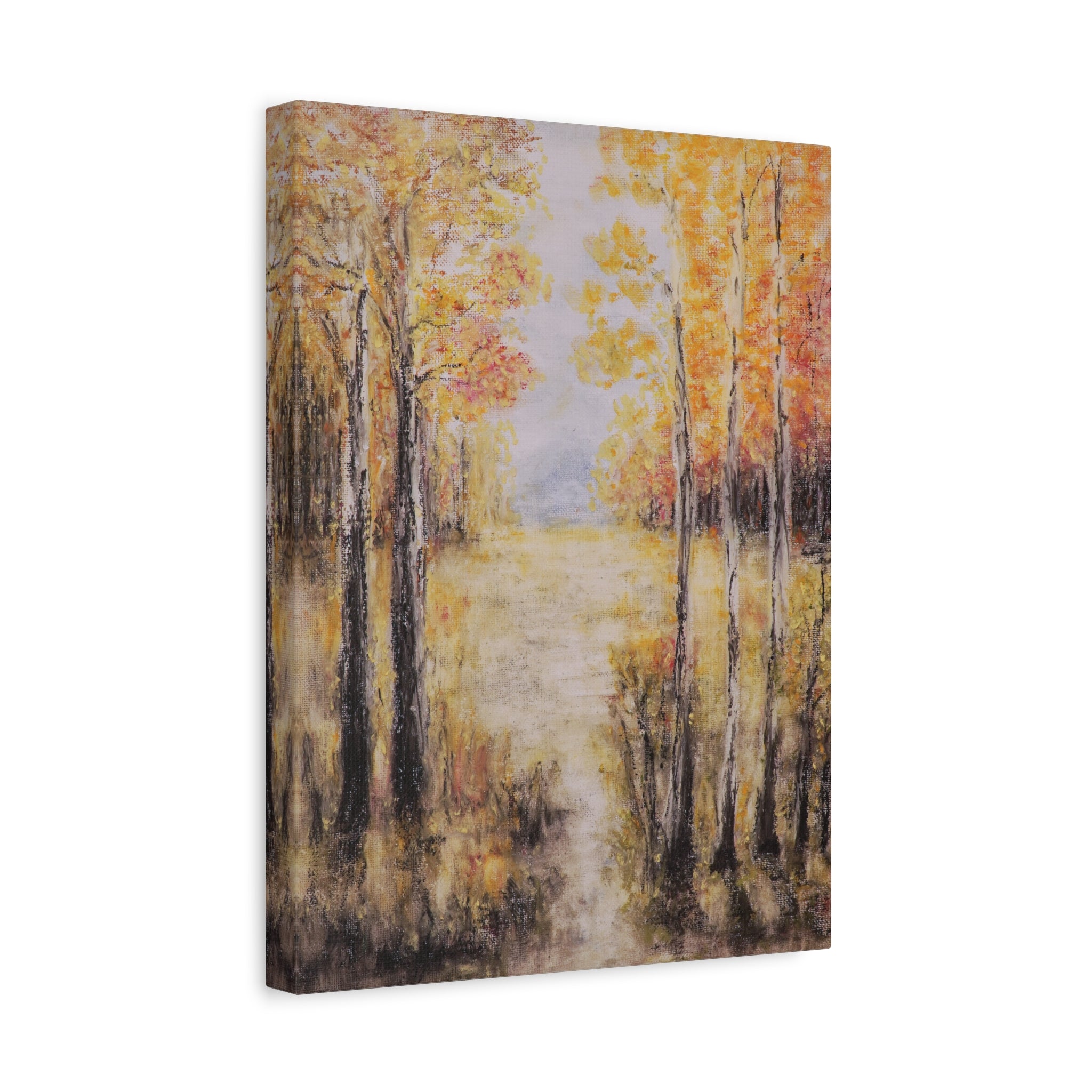 Autumn Aspens Matte Stretched Canvas Wall Art (1.25")