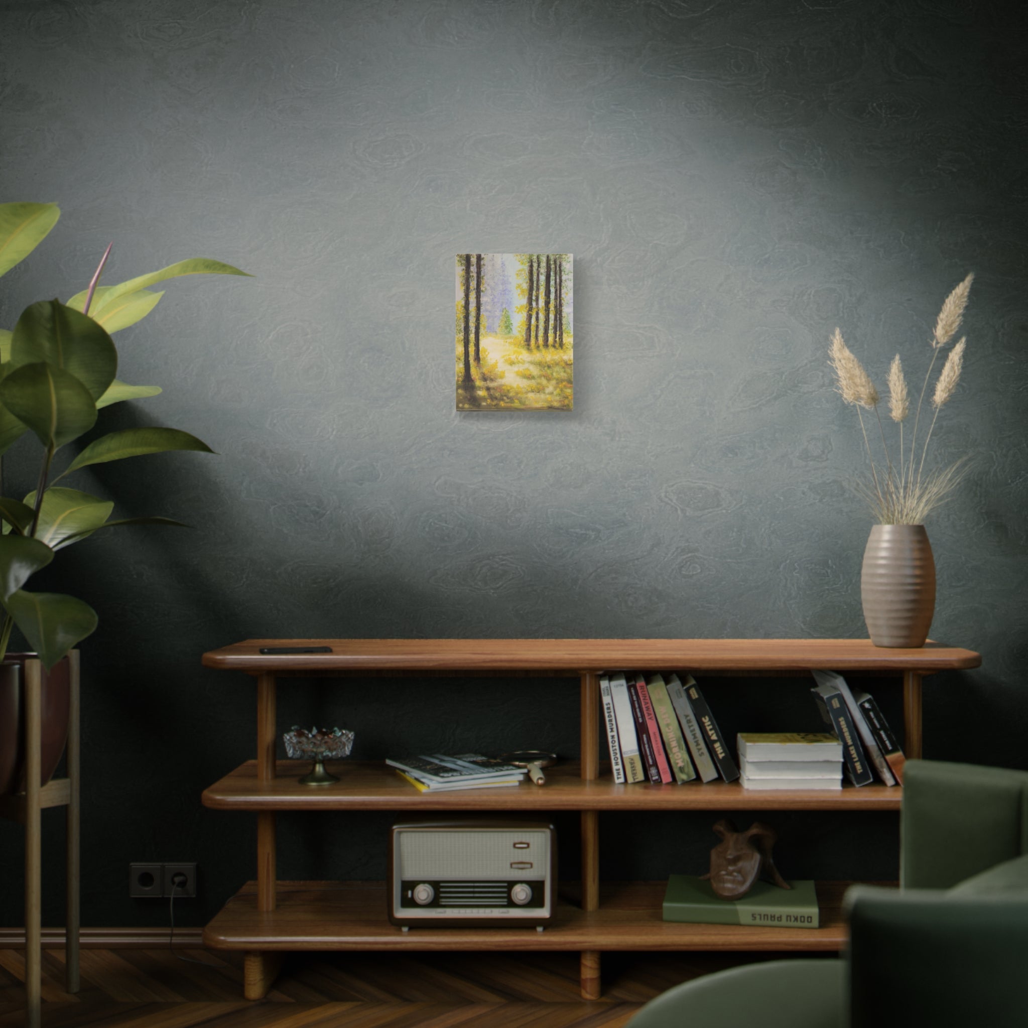 Canvas— Serene Sunlit Forest