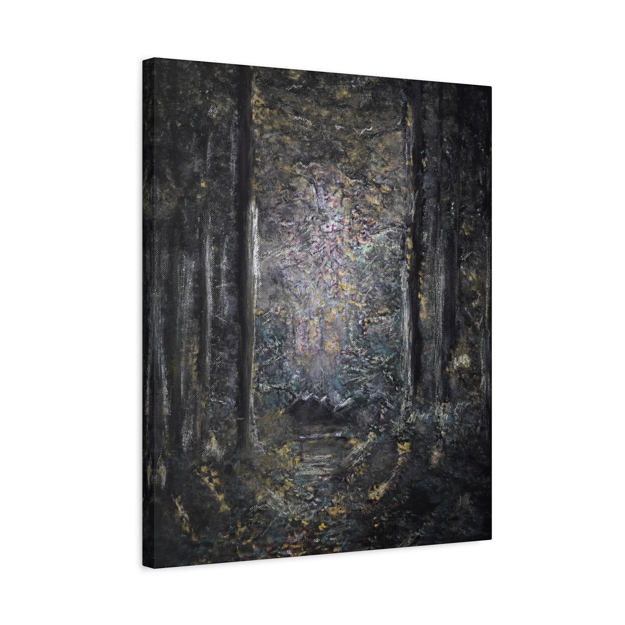 Mystic Forest Path Matte Canvas Wall Art