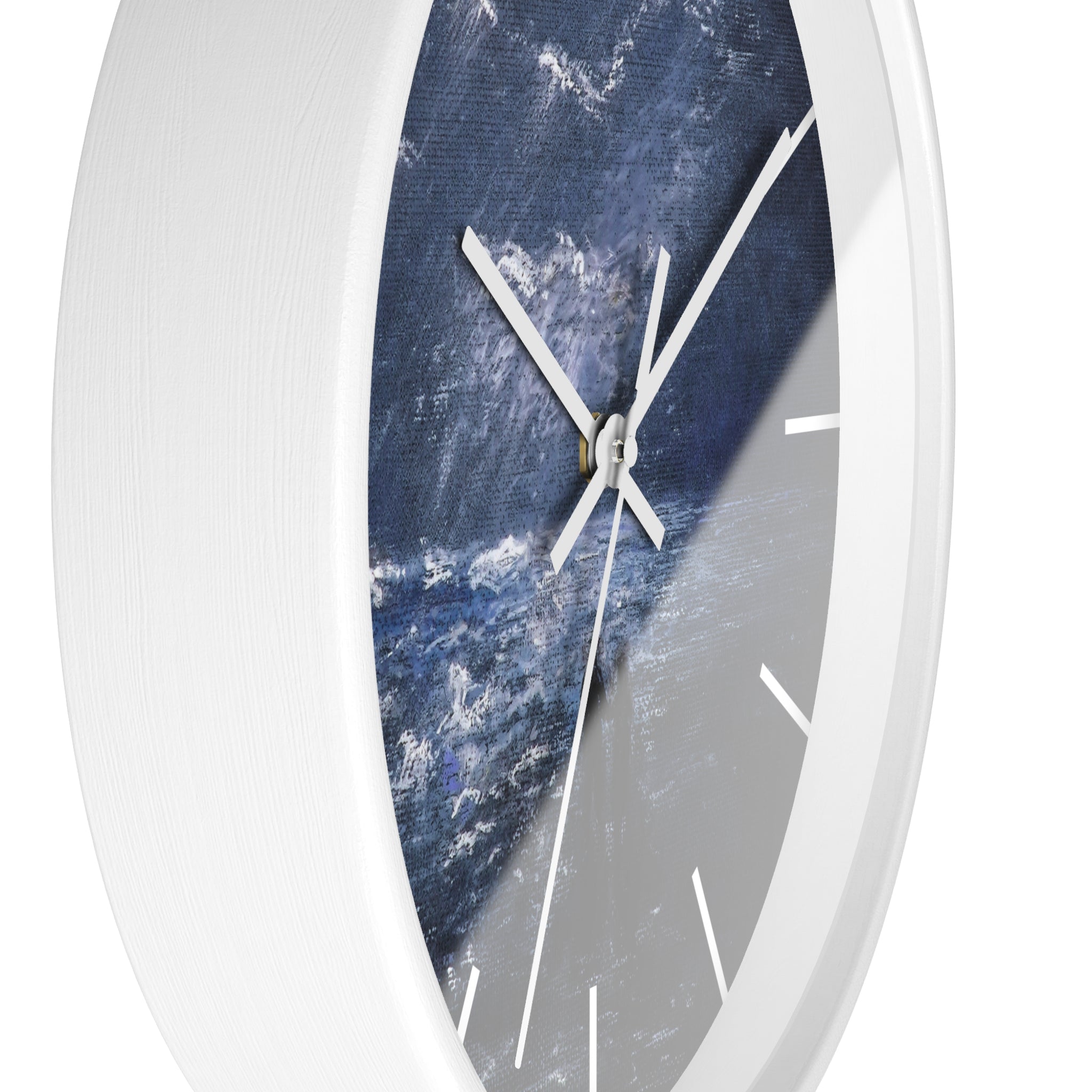 Wall Clock — Moody Ocean Nightscape Clock with Silhouetted Couple