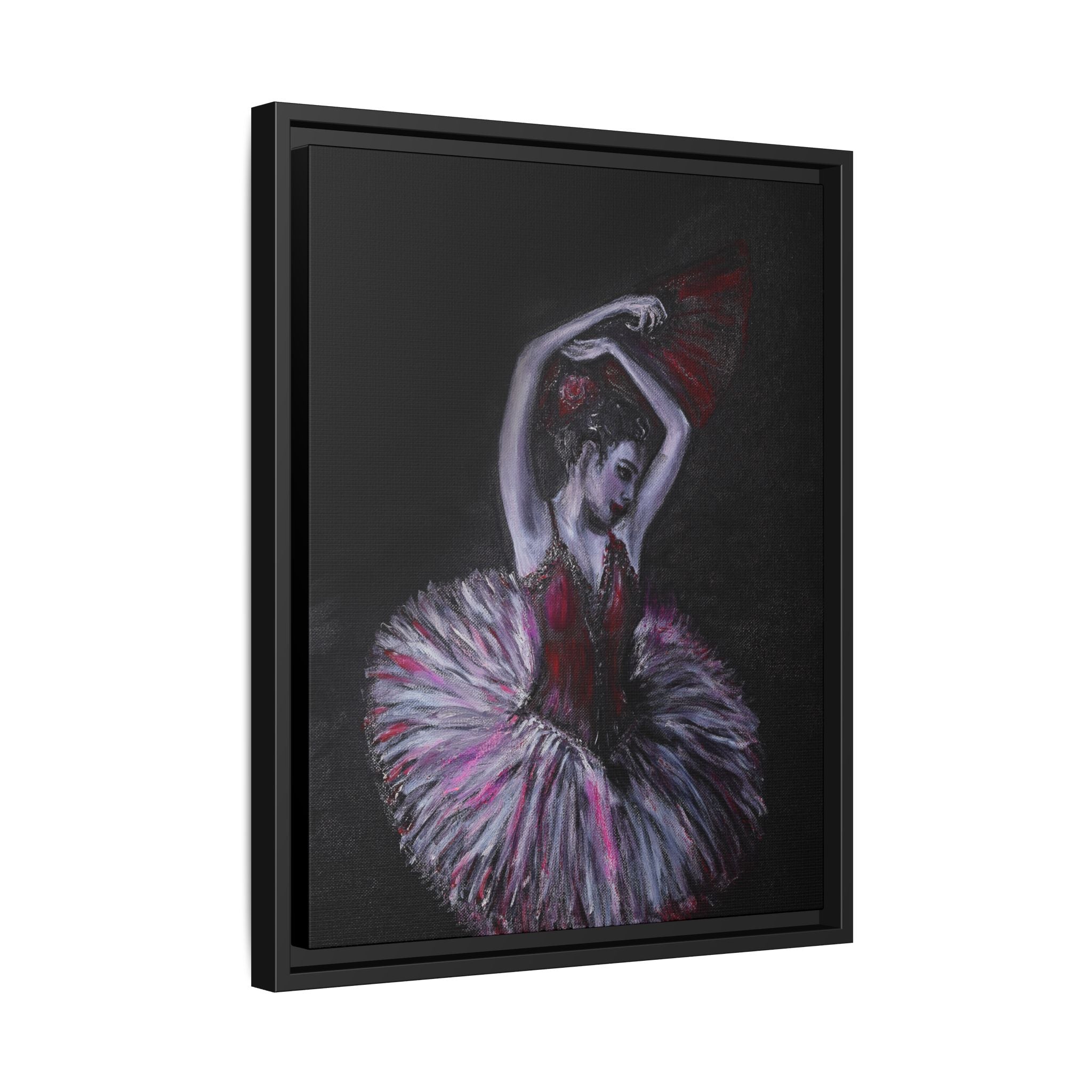 Ballerina Ballet Framed Art Canvas