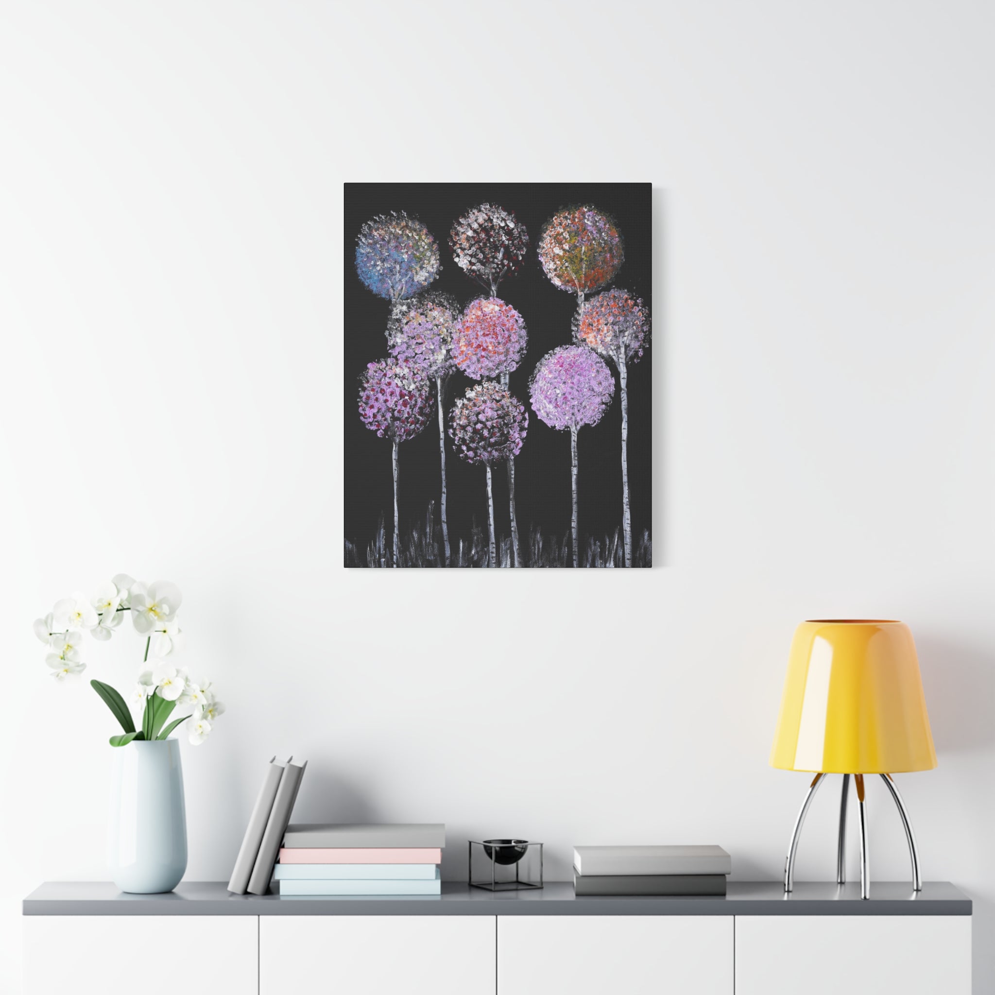 Abstract Floral Canvas Wall Art