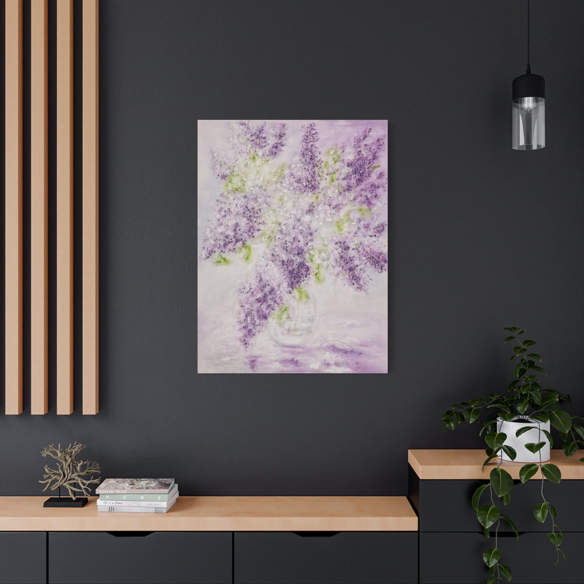 Lilac Bloom Canvas Print — Matte Stretched Wall Art
