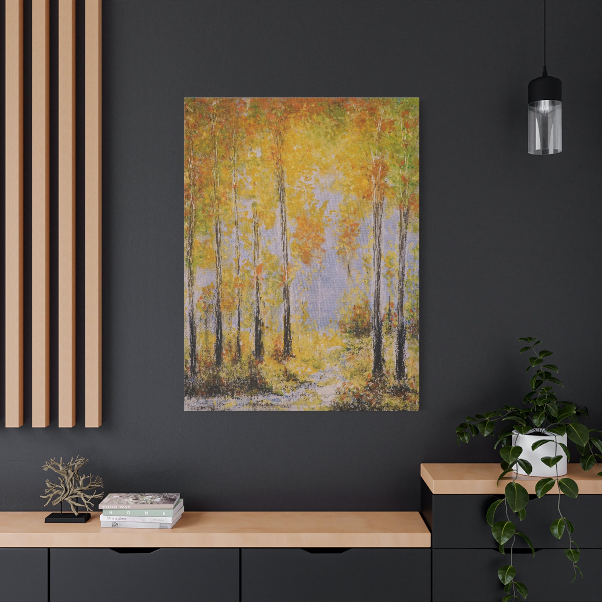 Autumn Birch Forest - Canvas Wall Art