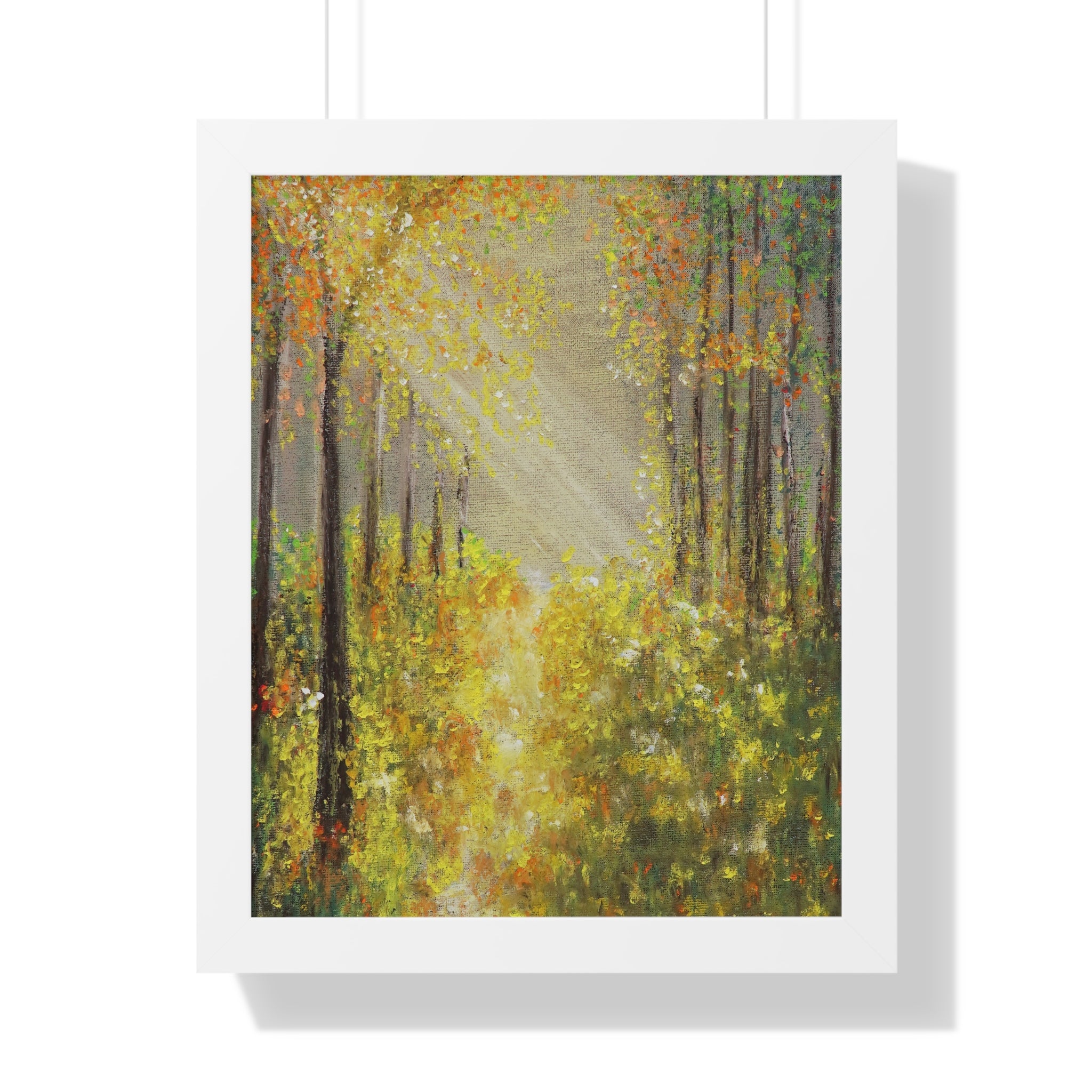 Framed Poster — Golden Autumn Forest Print