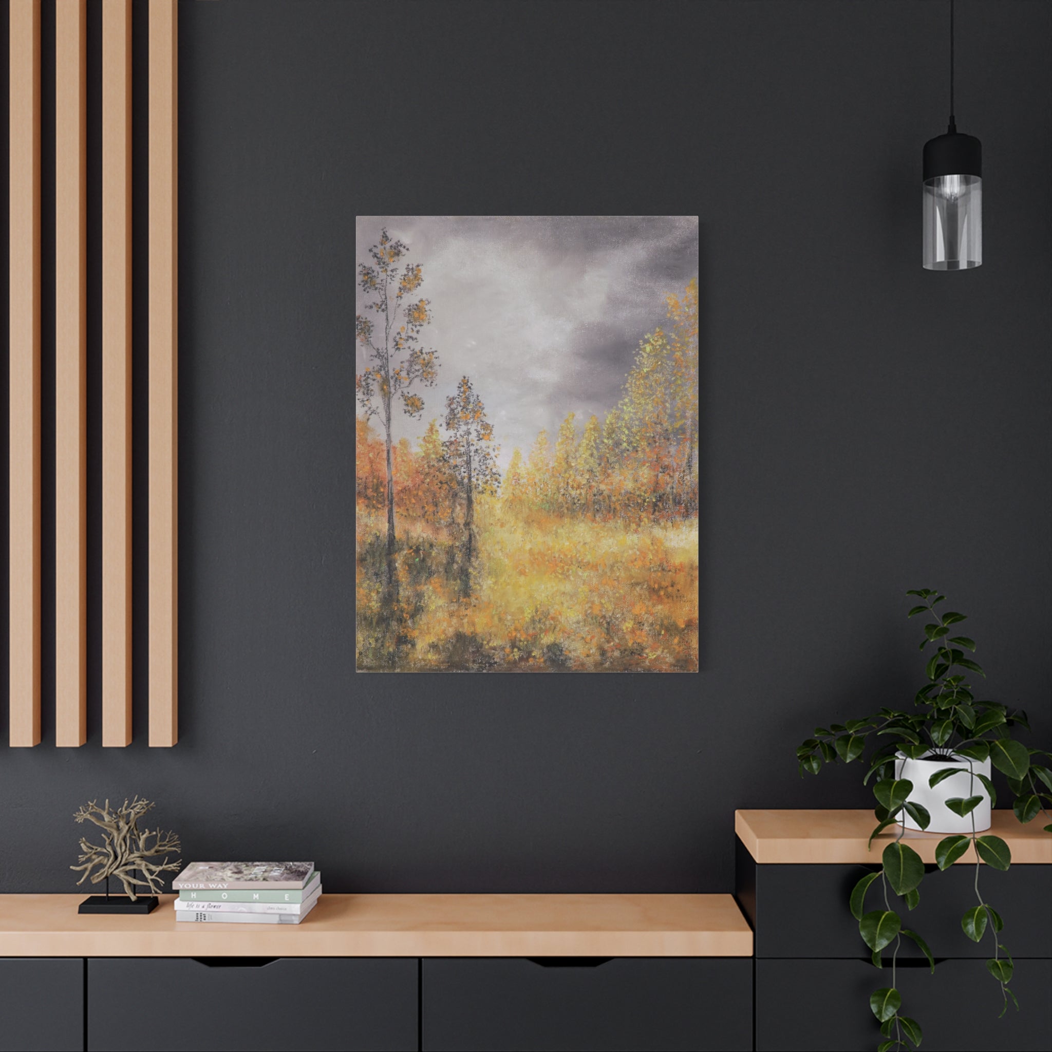 Autumn Meadow Matte Canvas Wall Art, Stretched 1.25"