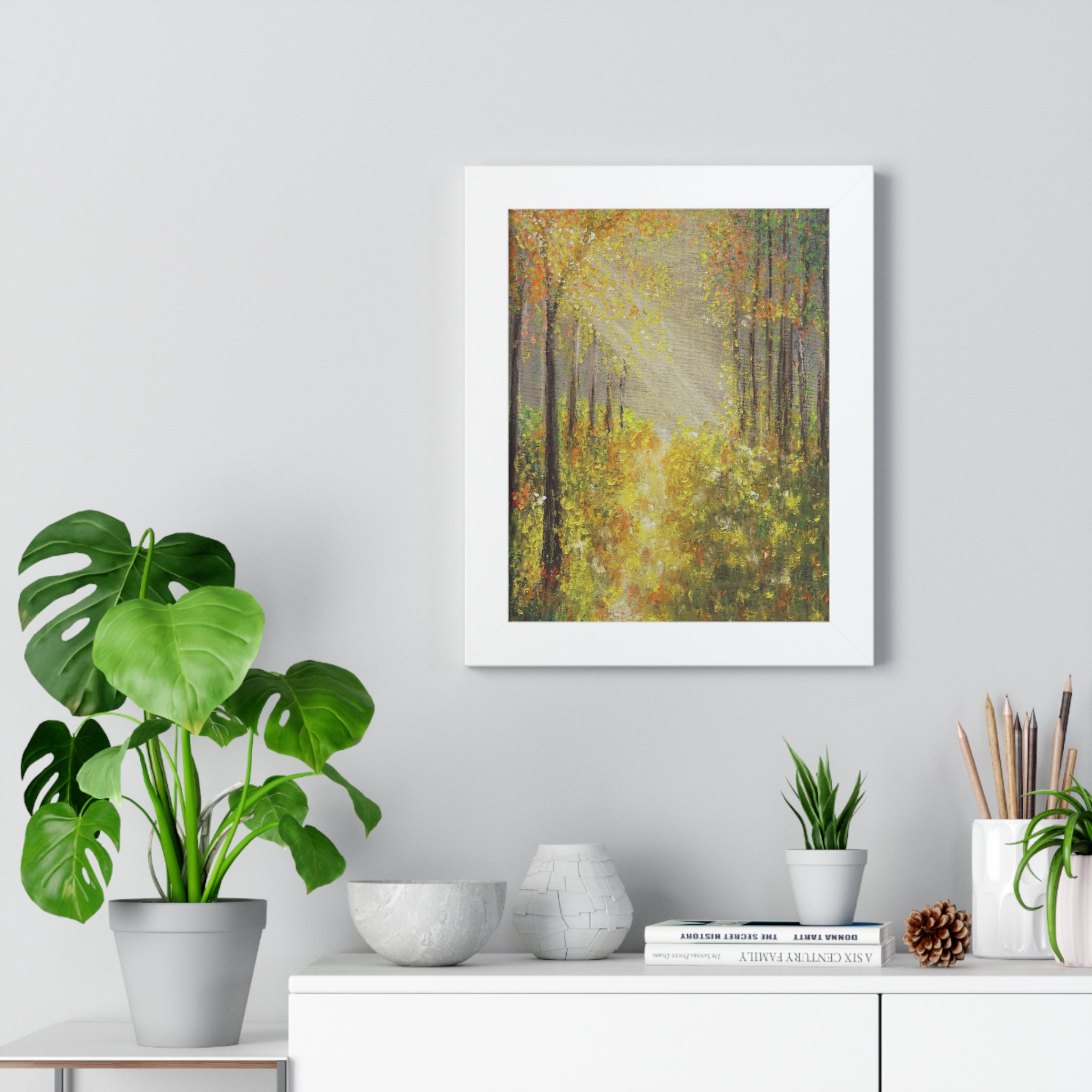 Framed Poster — Golden Autumn Forest Print